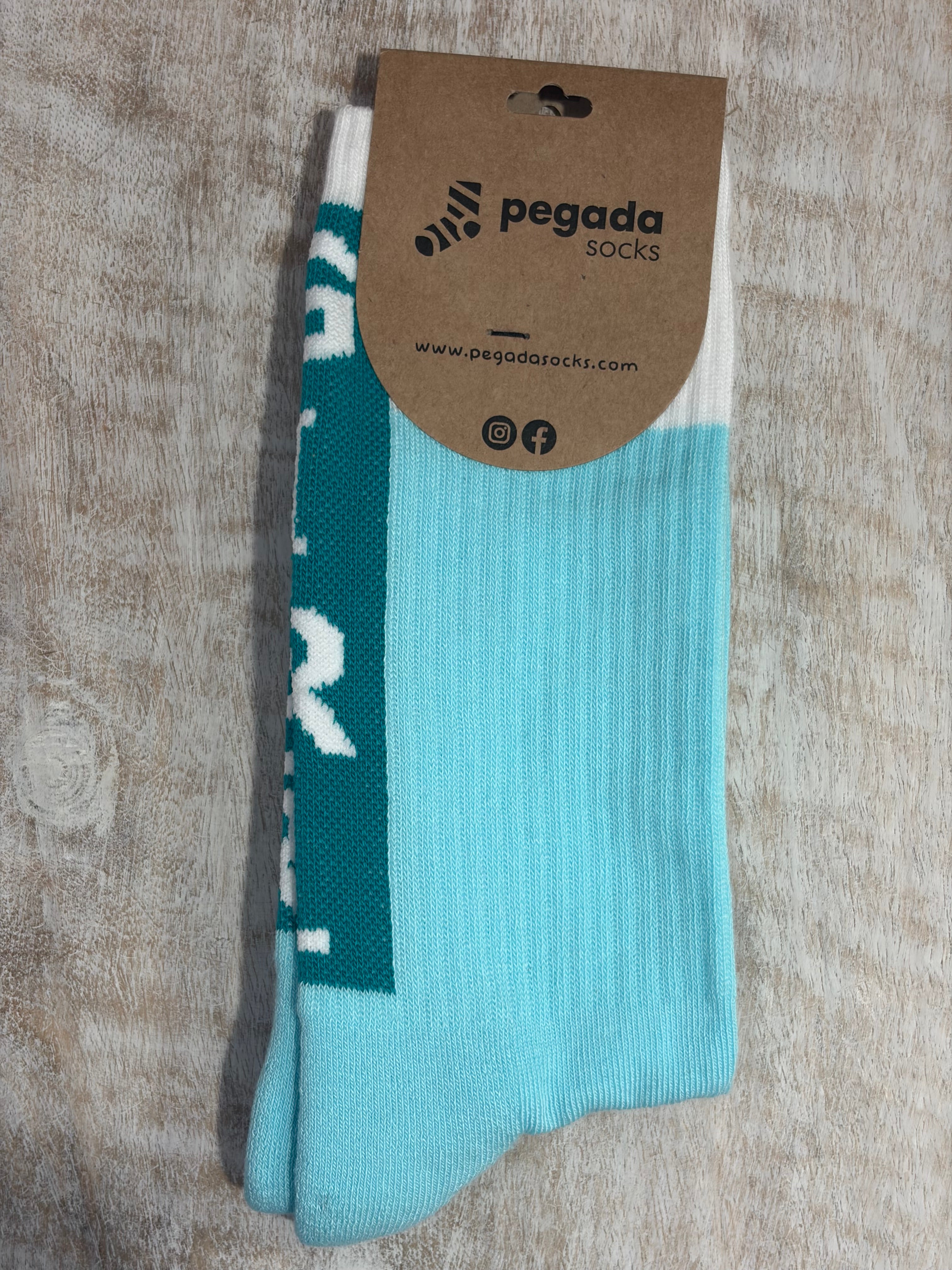 Chaussettes « Girl power » (bleu)