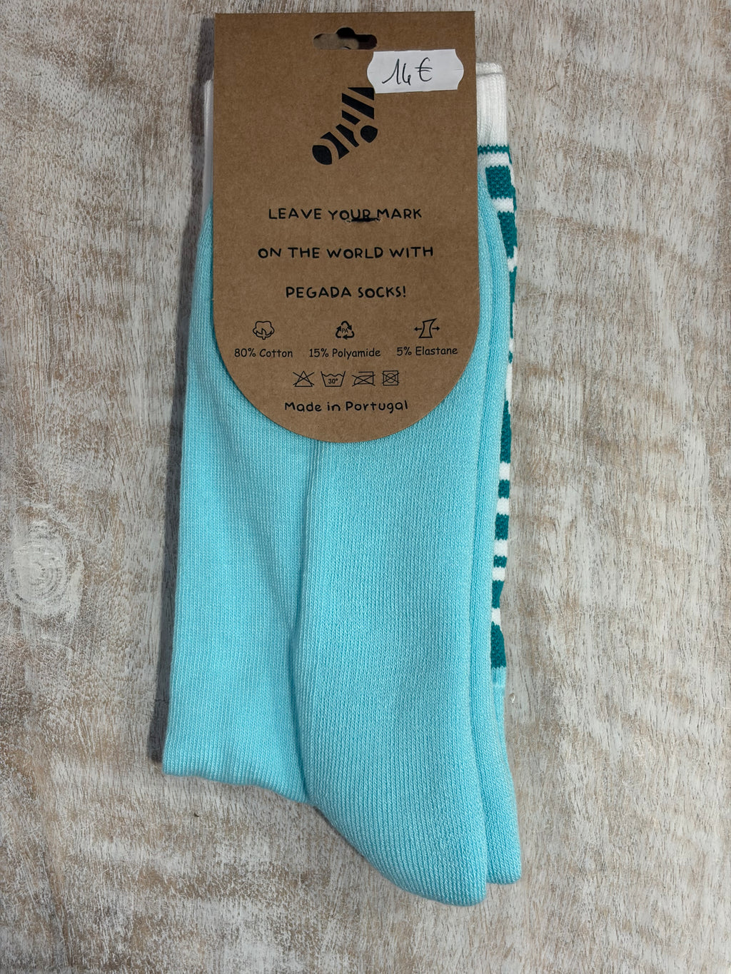 Chaussettes « Girl power » (bleu)