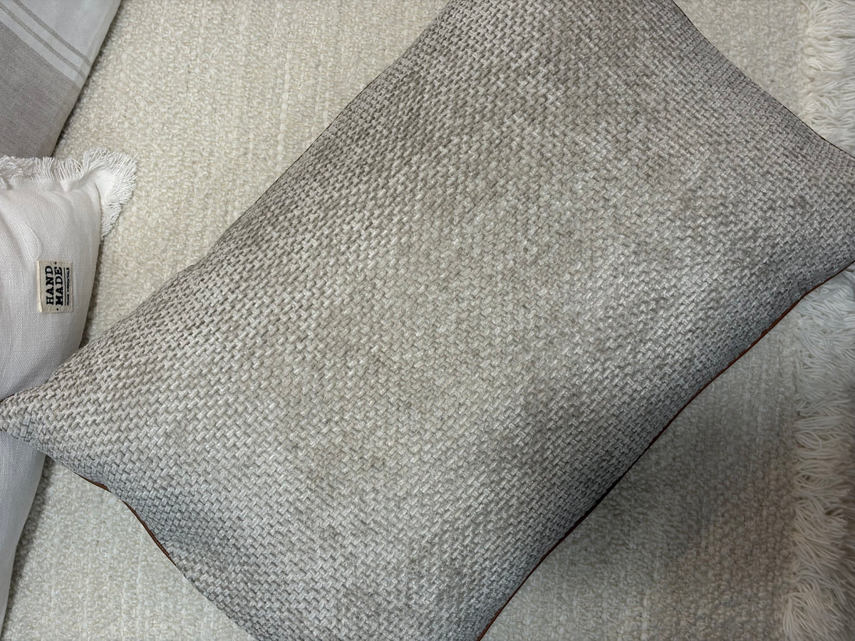 Coussin « Chenille » (beige)