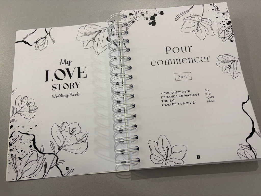 Wedding planner book « My love story » - 2 variantes disponibles