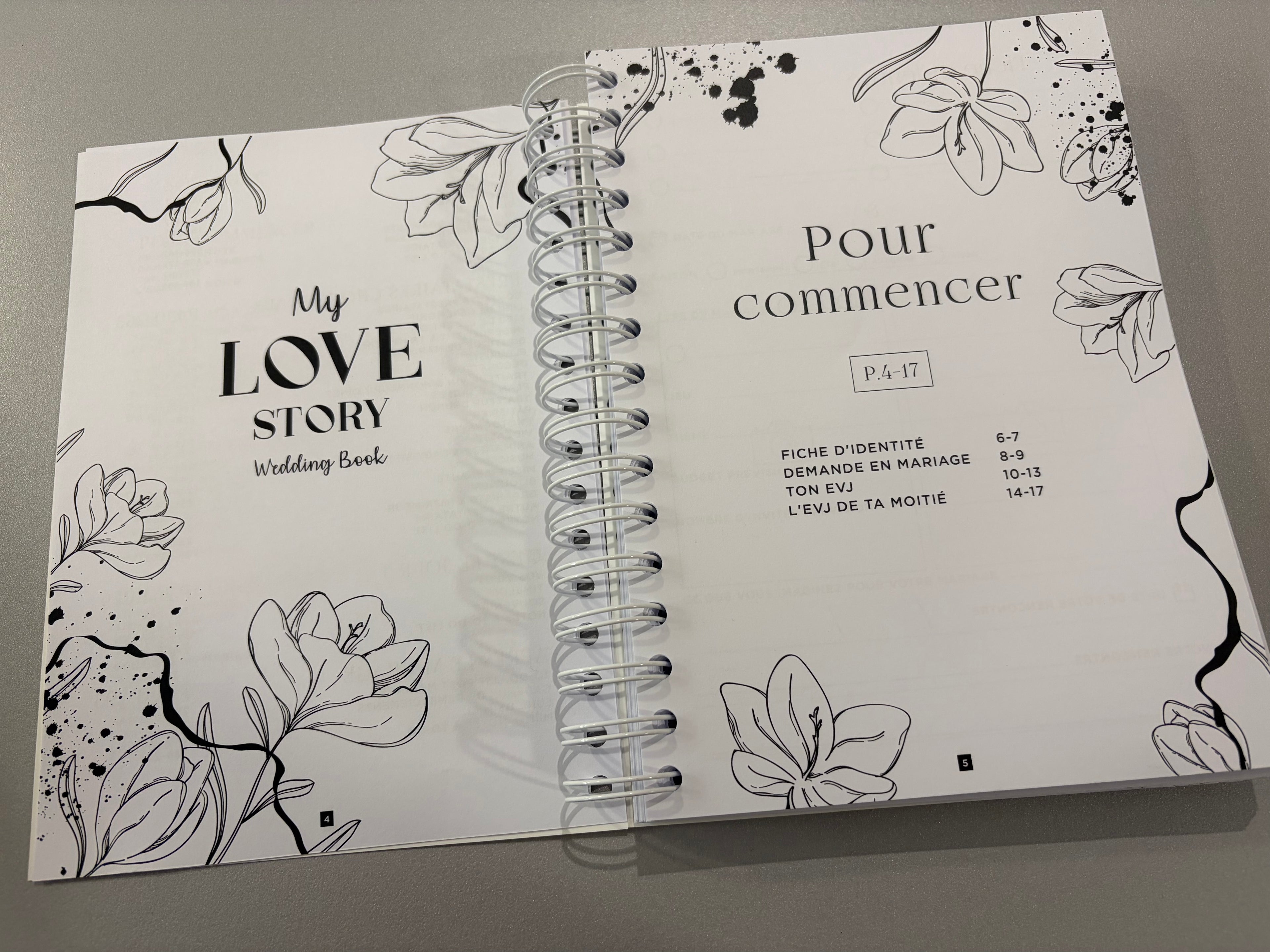 Wedding planner book « My love story » - 2 variantes disponibles