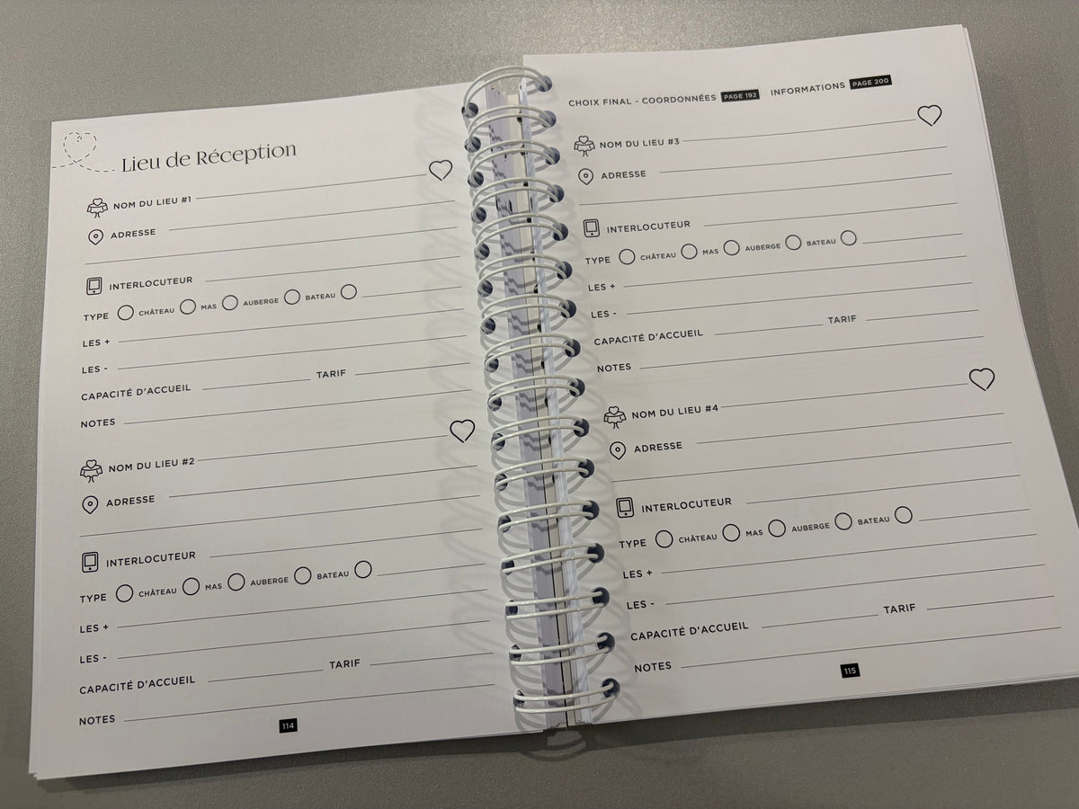 Carnet de mariage « My love story » - 2 variantes disponibles