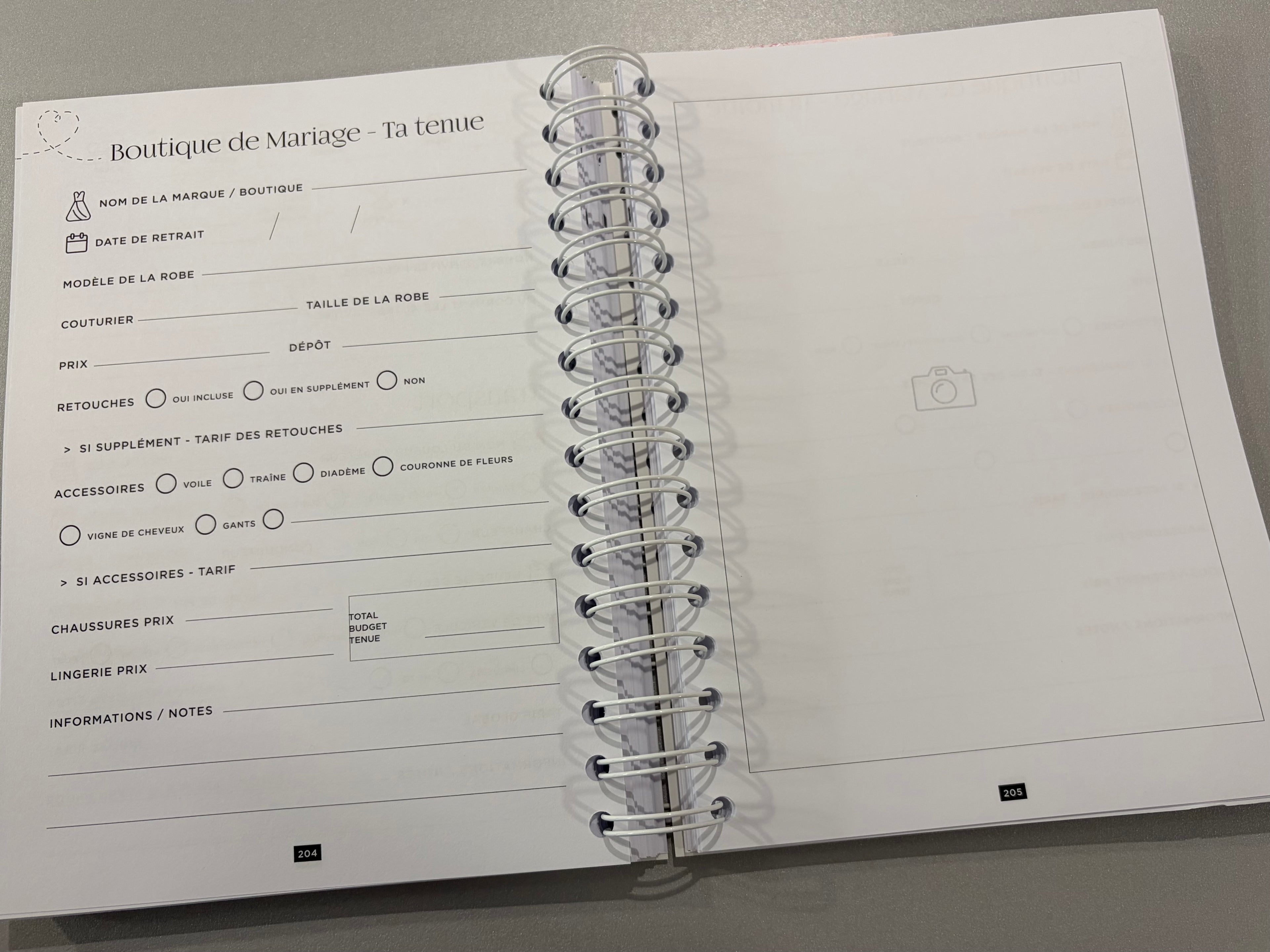 Wedding planner book « My love story » - 2 variantes disponibles
