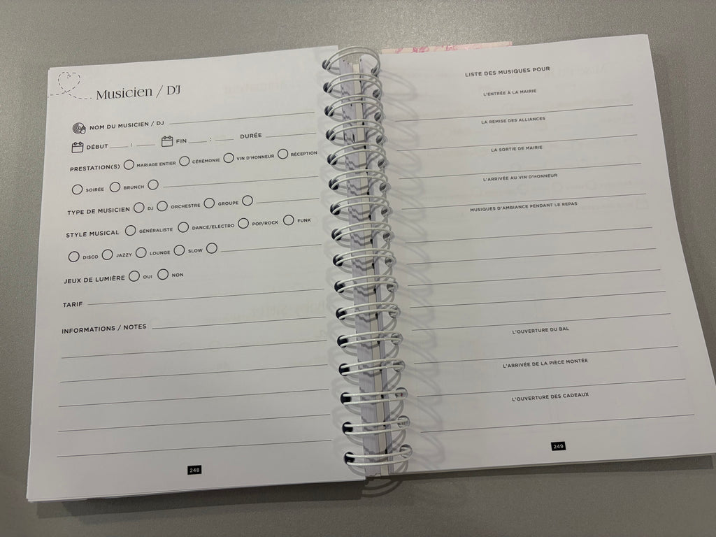 Wedding planner book « My love story » - 2 variantes disponibles