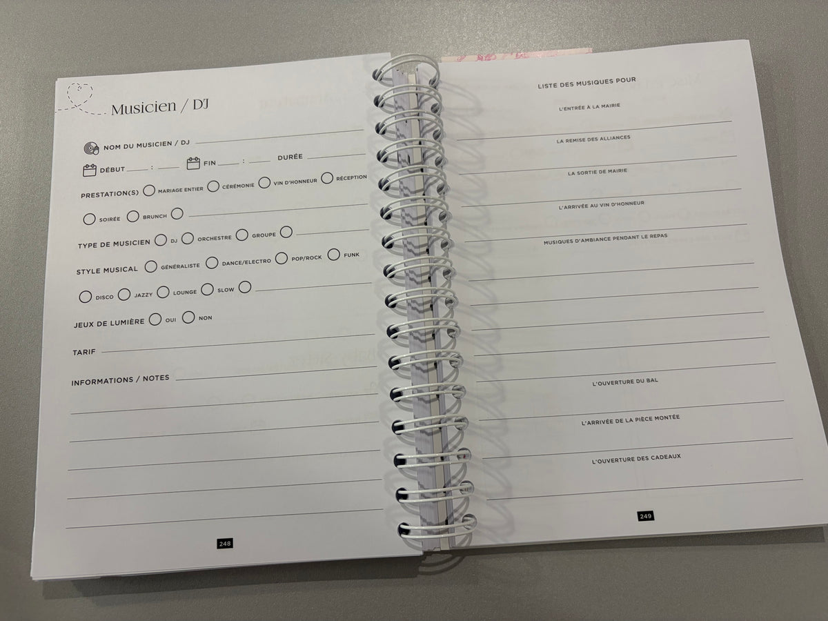 Carnet de mariage « My love story » - 2 variantes disponibles