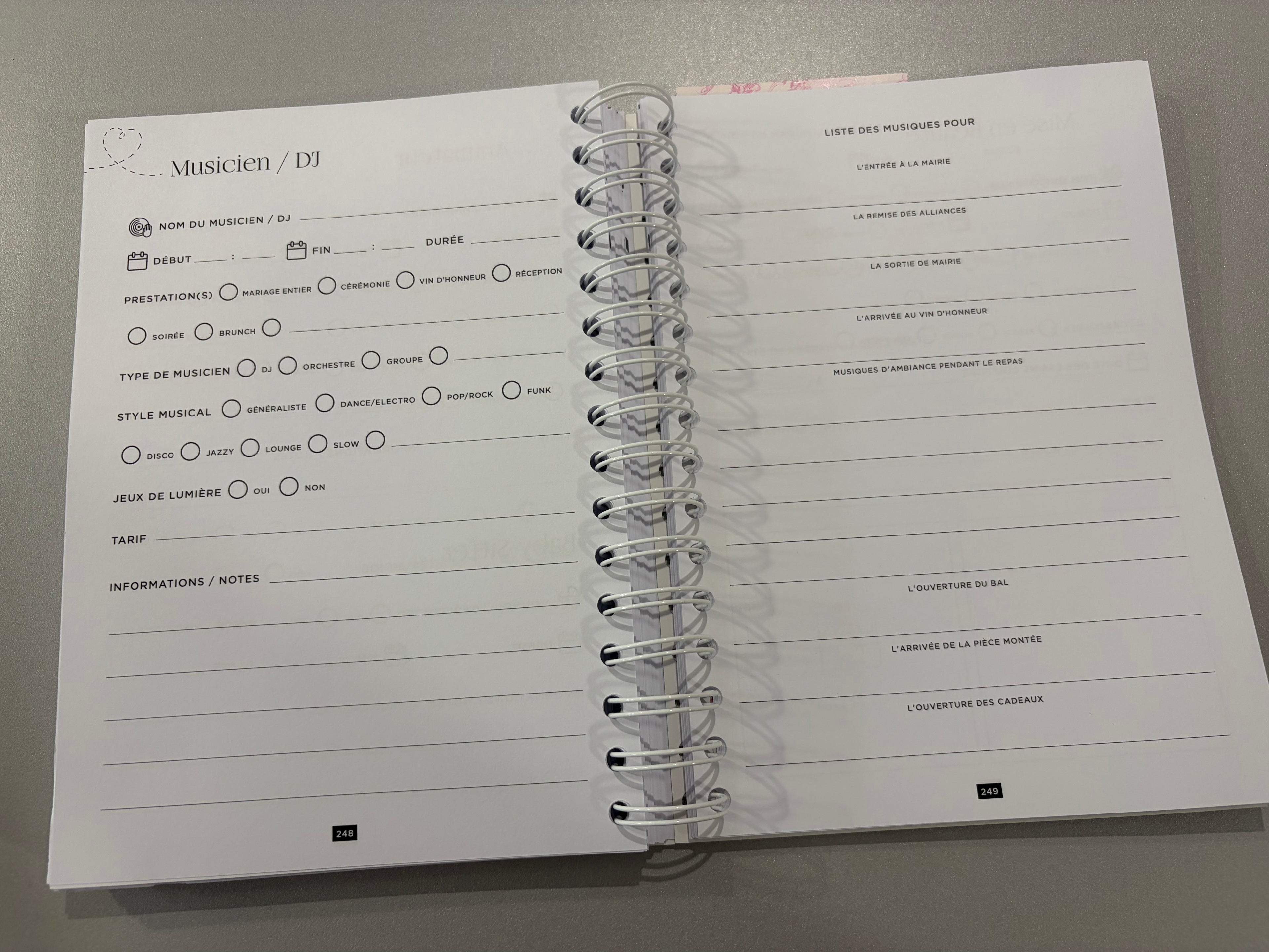 Wedding planner book « My love story » - 2 variantes disponibles