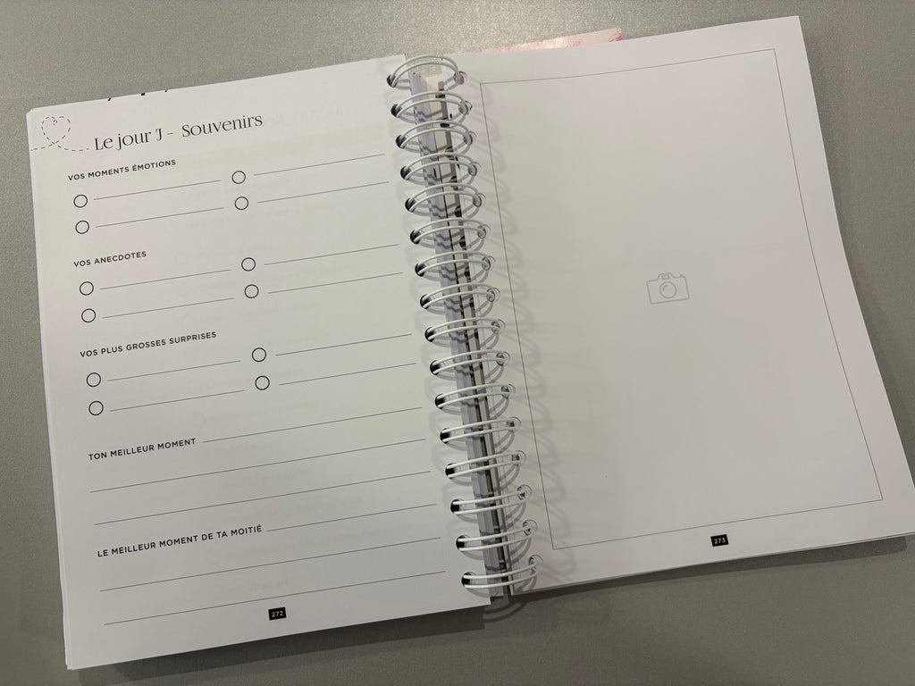 Wedding planner book « My love story » - 2 variantes disponibles