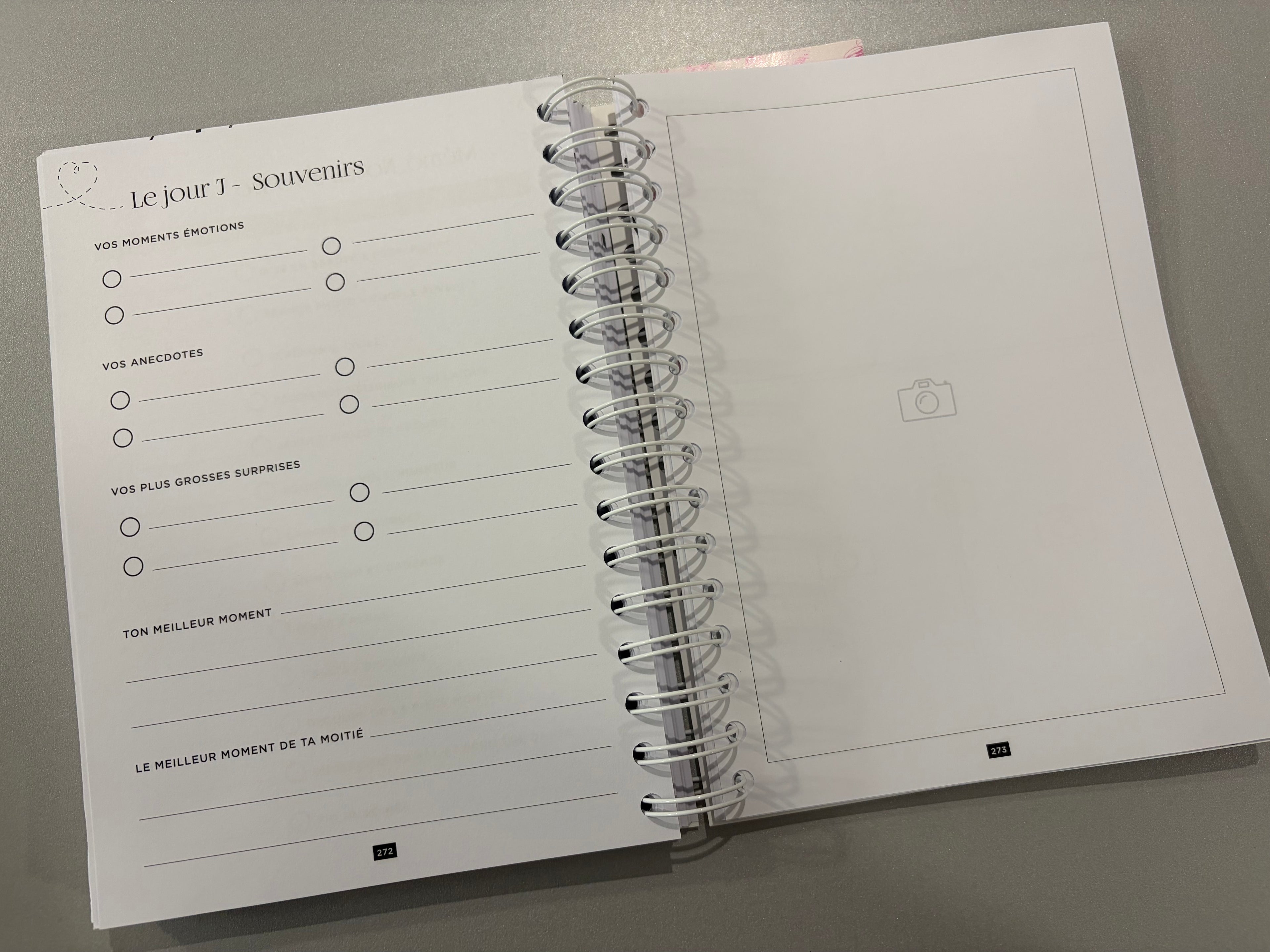 Wedding planner book « My love story » - 2 variantes disponibles