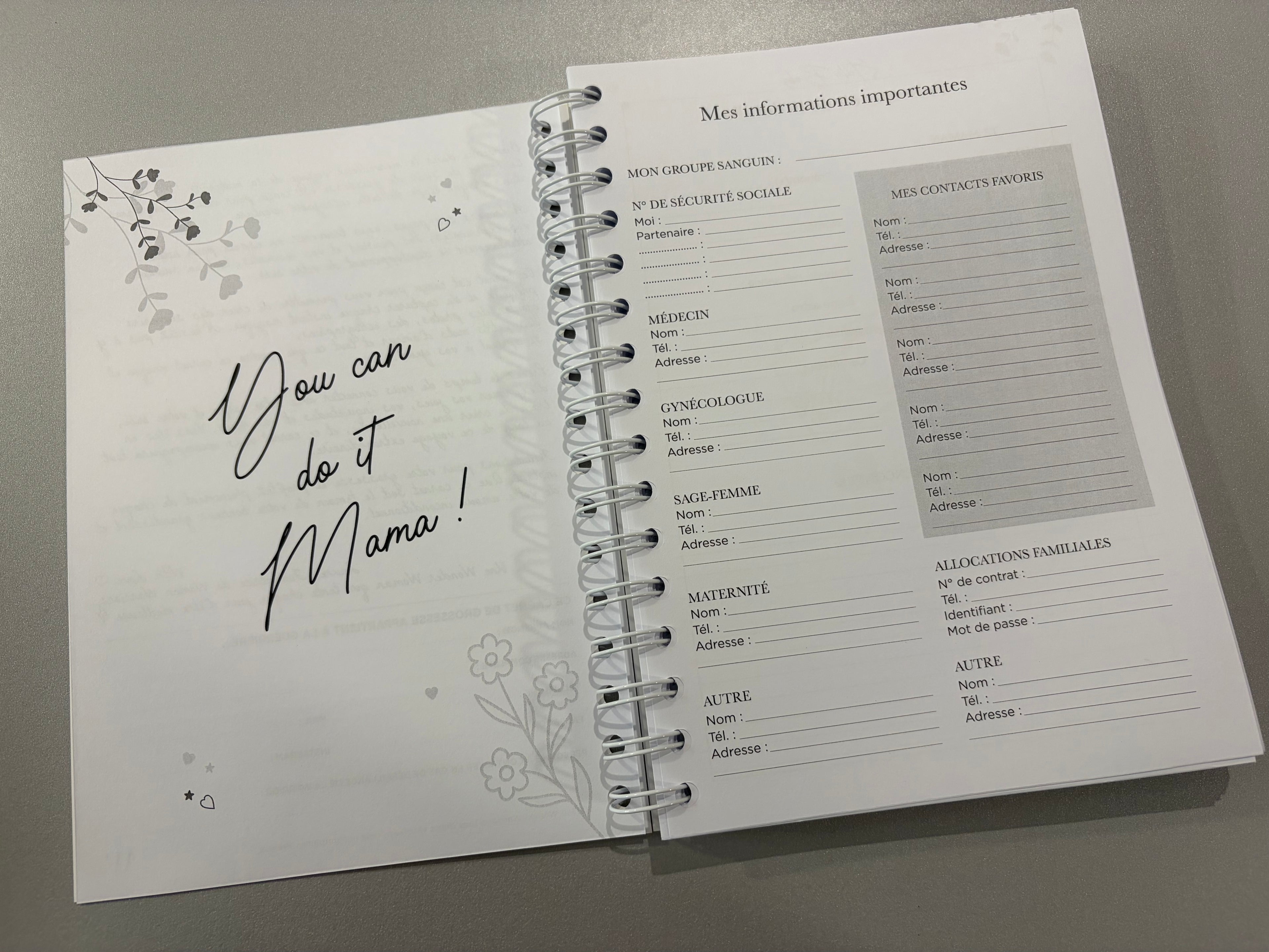 Carnet de grossesse « Hello baby » - 2 variantes disponibles