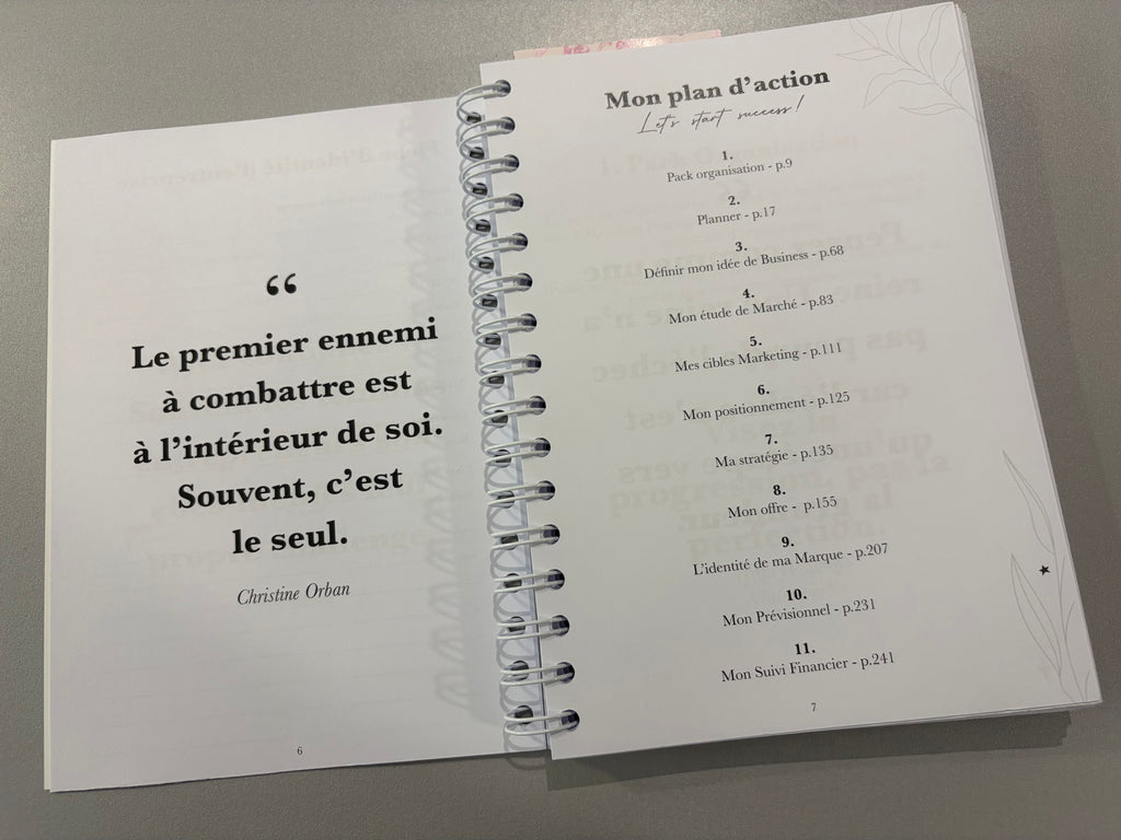 Carnet d’entreprenariat « My success story »