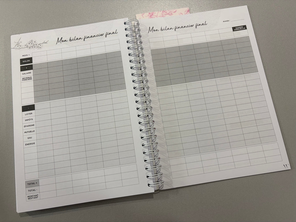 Carnet de budget « Kakebo » - deux variantes disponibles