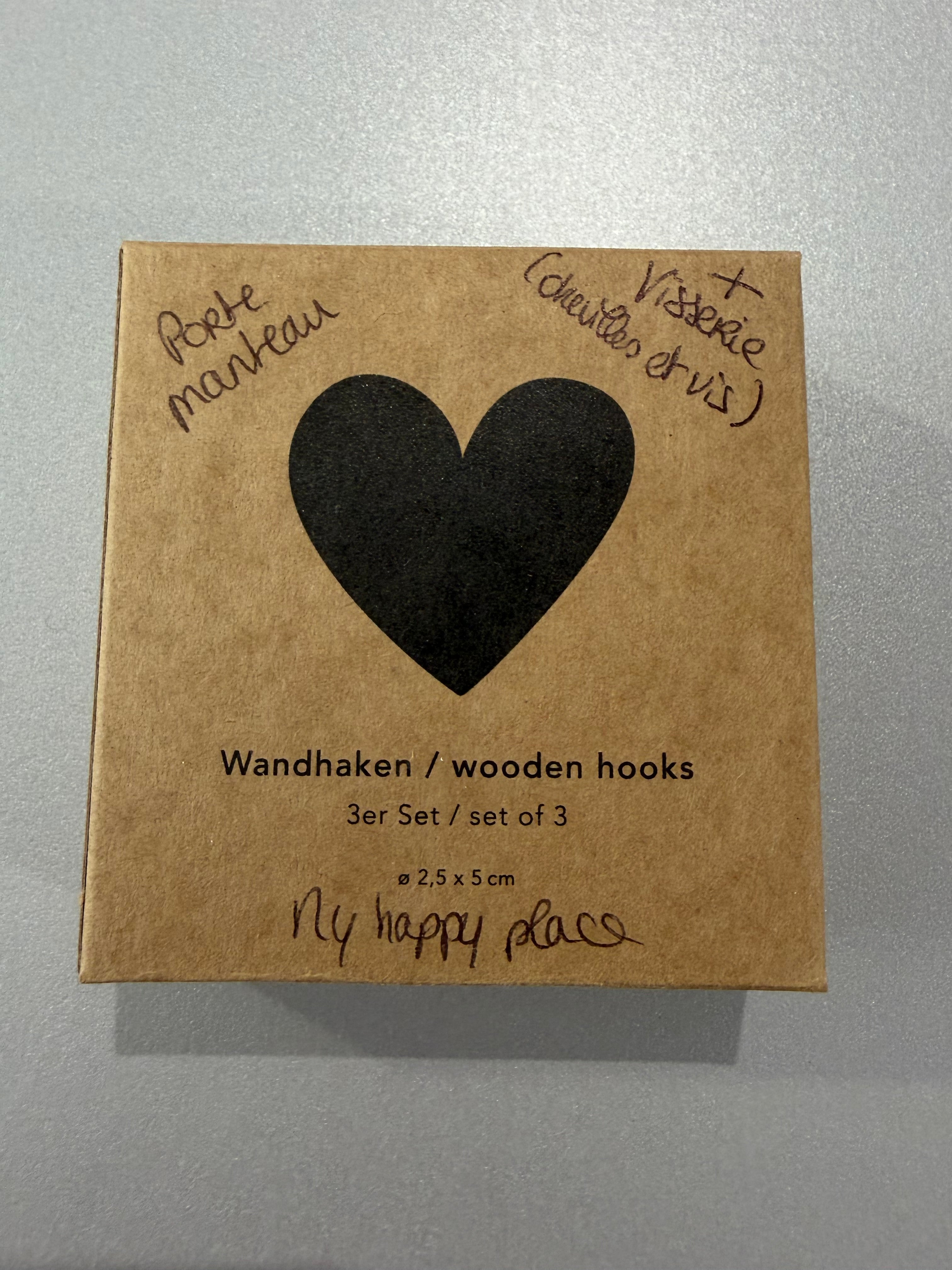 Ensemble de 3 porte-manteaux/porte-décorations - deux variantes disponibles