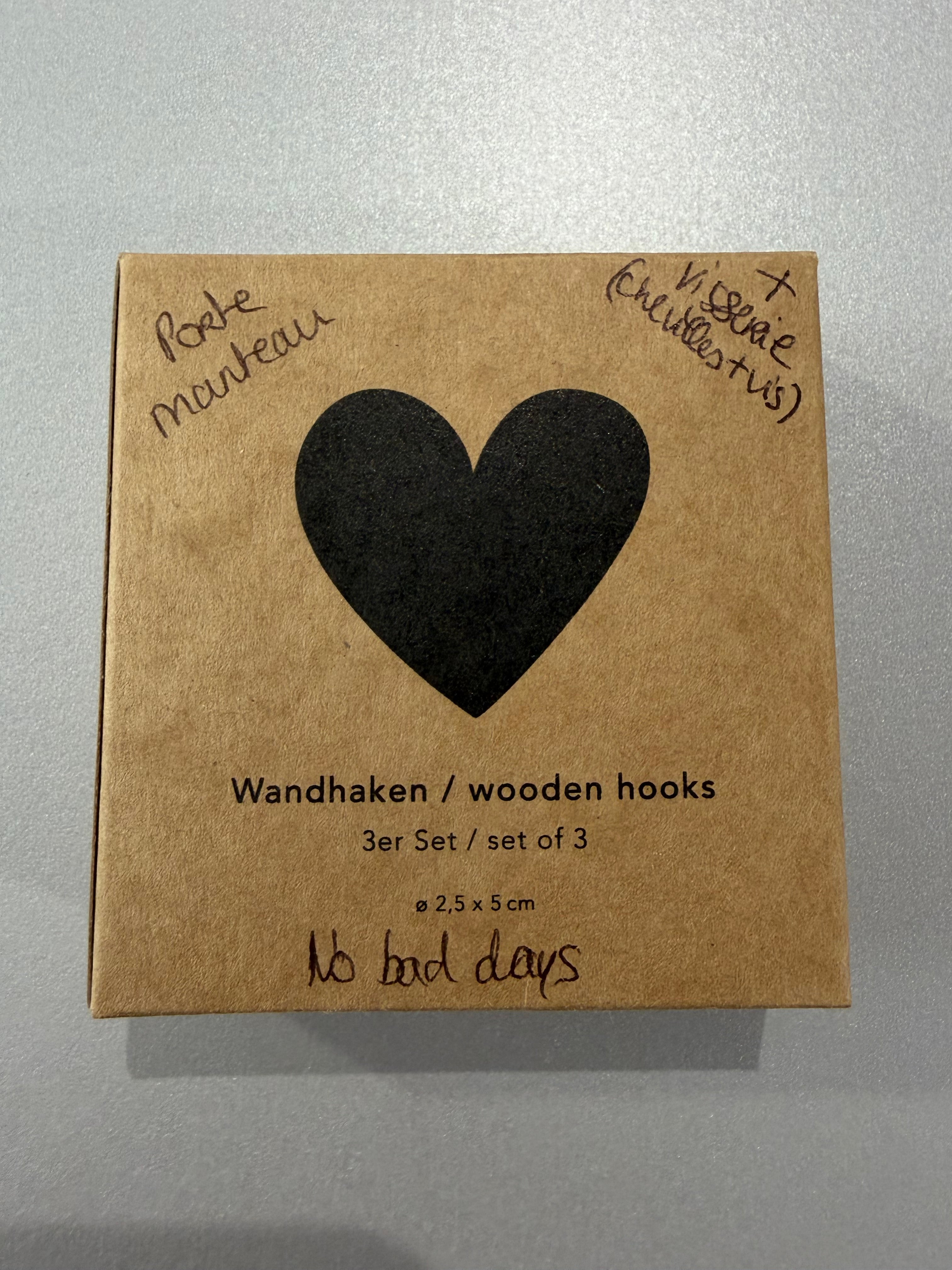 Ensemble de 3 porte-manteaux/porte-décorations - deux variantes disponibles