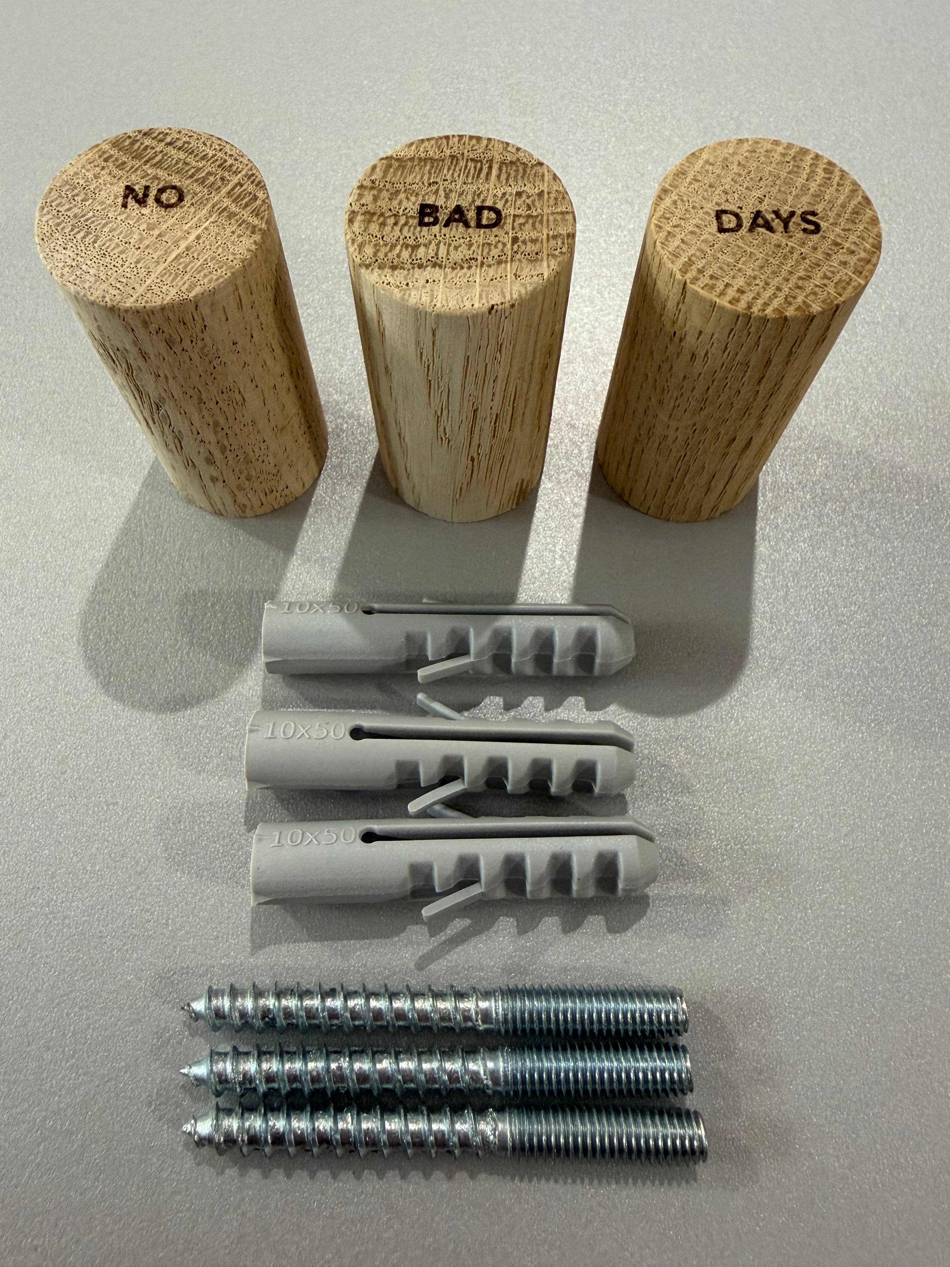 Ensemble de 3 porte-manteaux/porte-décorations - deux variantes disponibles