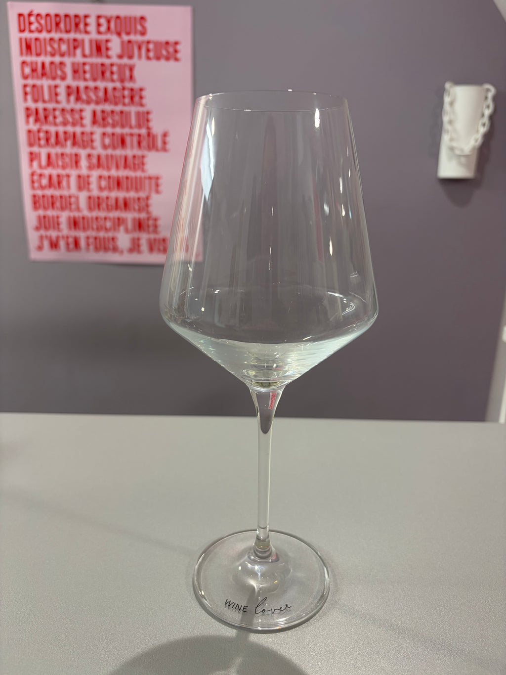 Verre à vin « Wine lover » x4