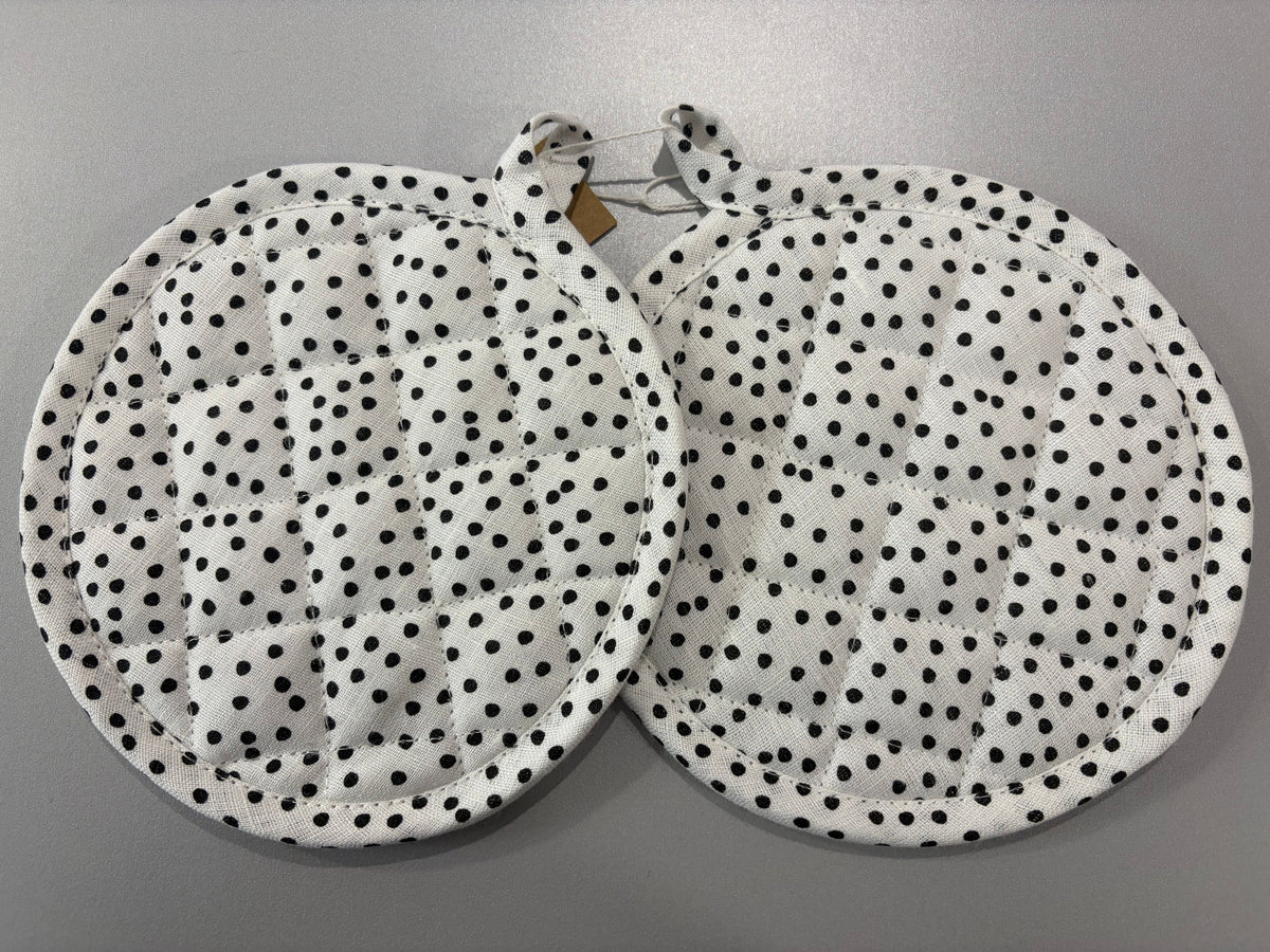 Ensemble de maniques à pois
