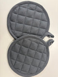 Ensemble de maniques gris anthracite
