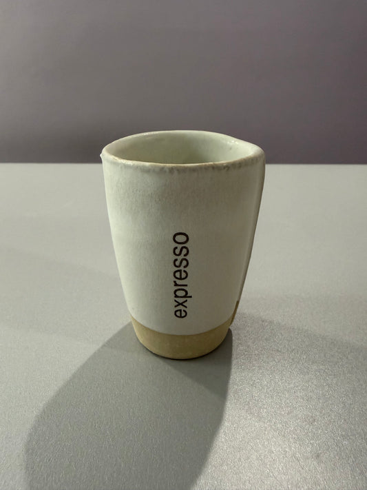 Tasse à expresso (blanc cassé) - pièce unique - unité ou set
