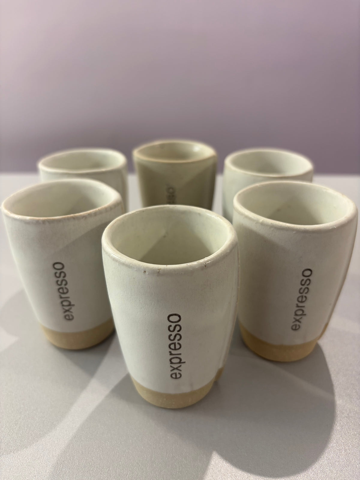 Tasse à expresso (blanc cassé) - pièce unique - unité ou set