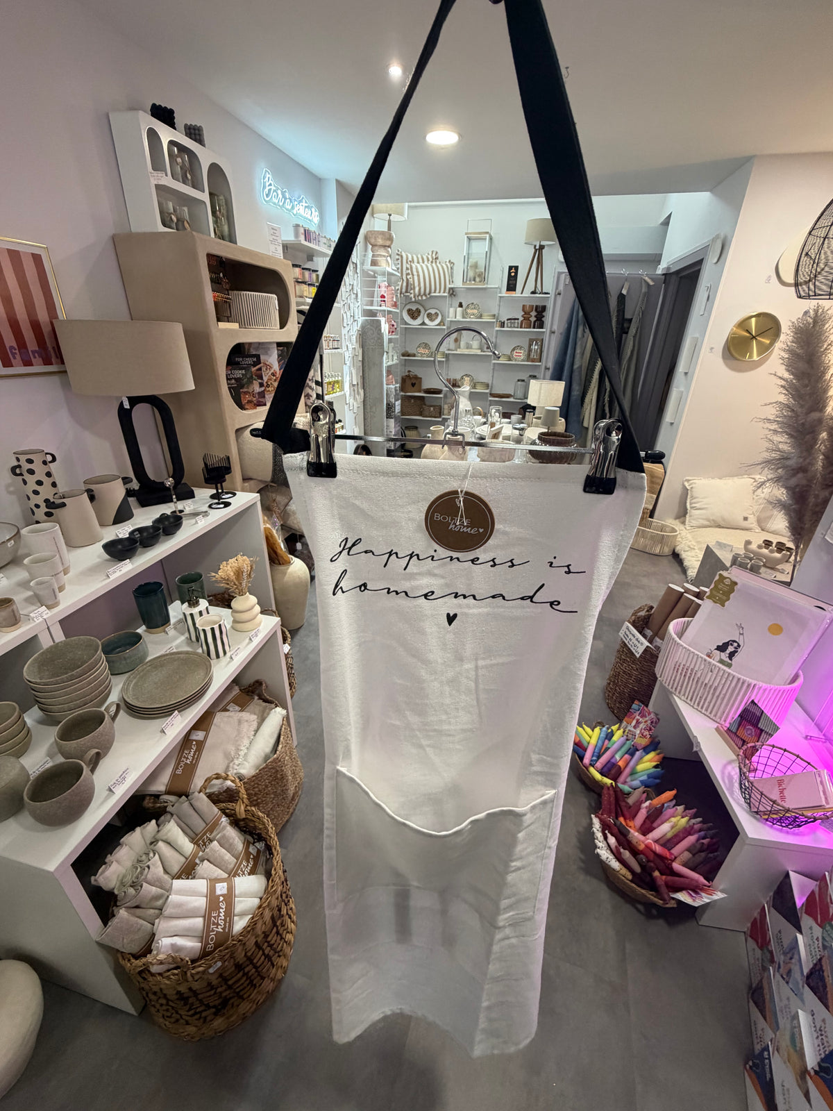 Tablier « Hapiness is homemade »