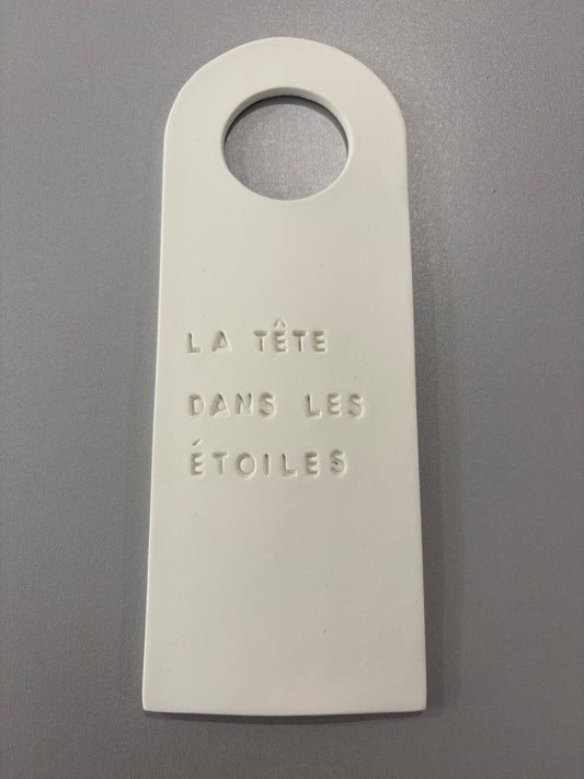 Plaque hôtel - décorative et à parfumer - plusieurs phrases disponibles