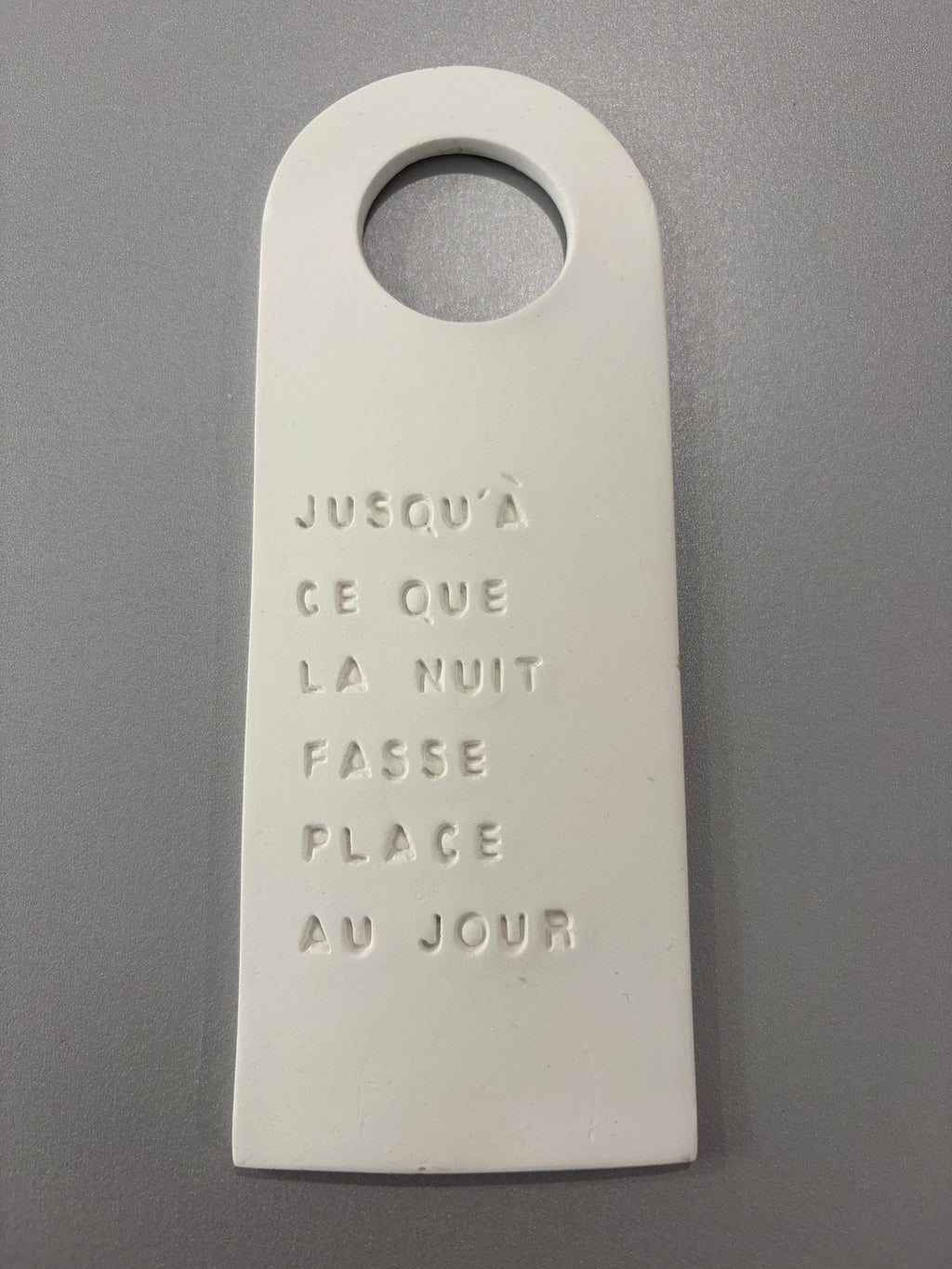 Plaque hôtel - décorative et à parfumer - plusieurs phrases disponibles