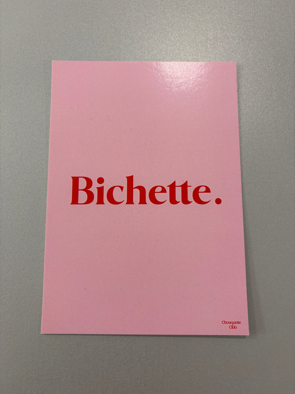 Carte de vœux « Bichette » - deux variantes de couleurs