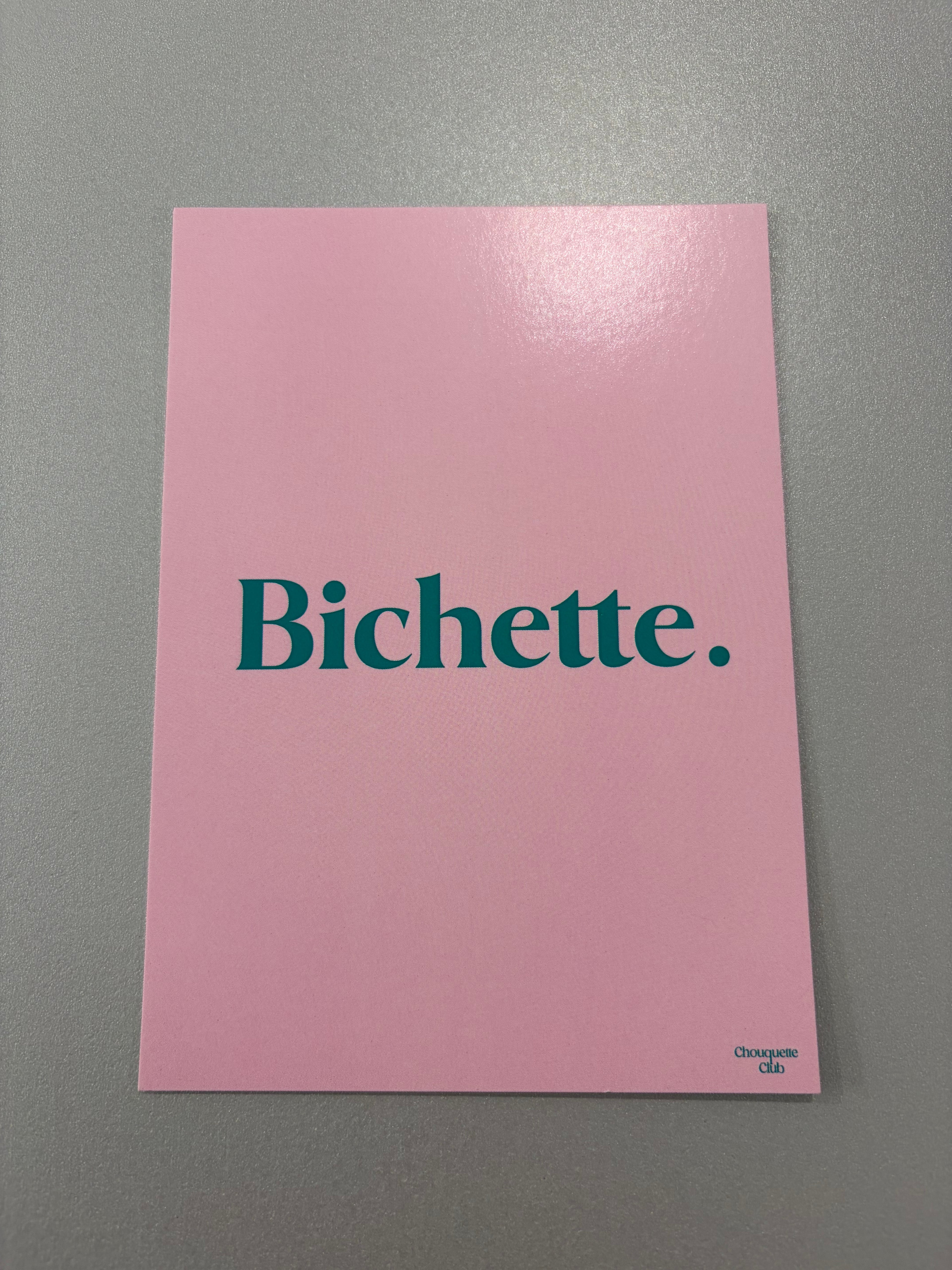 Carte de vœux « Bichette » - deux variantes de couleurs