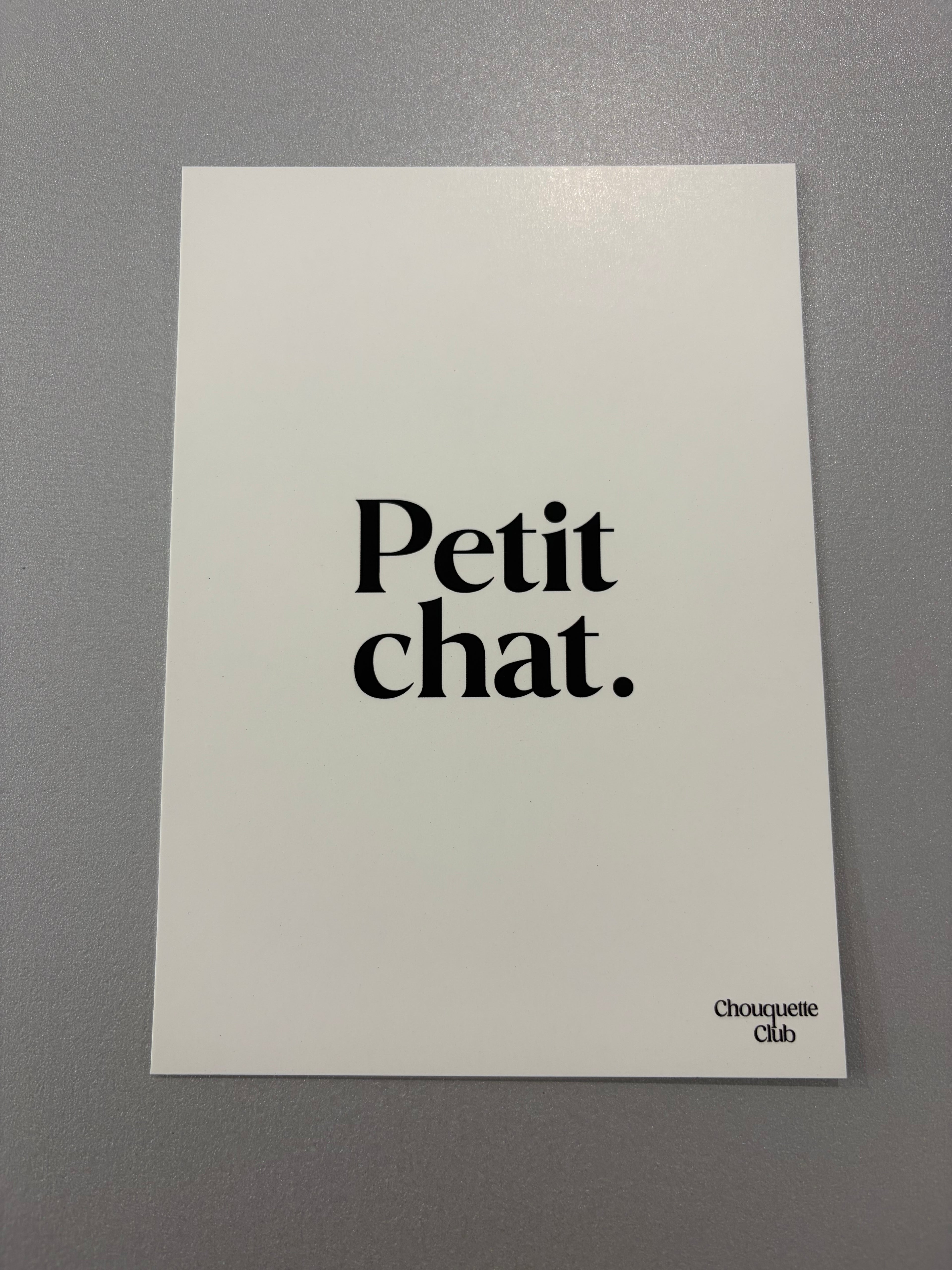 Carte de vœux « Petit chat. »