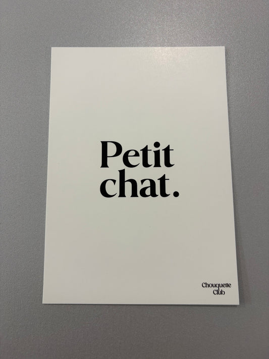 Carte de vœux « Petit chat. »