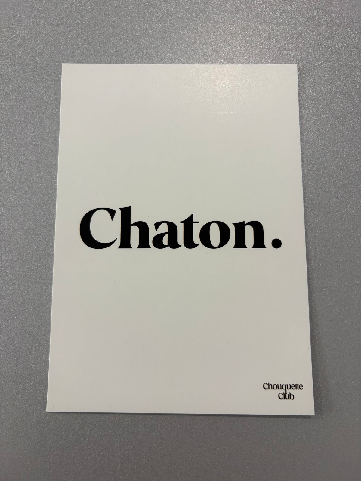 Carte de vœux « Chaton. »
