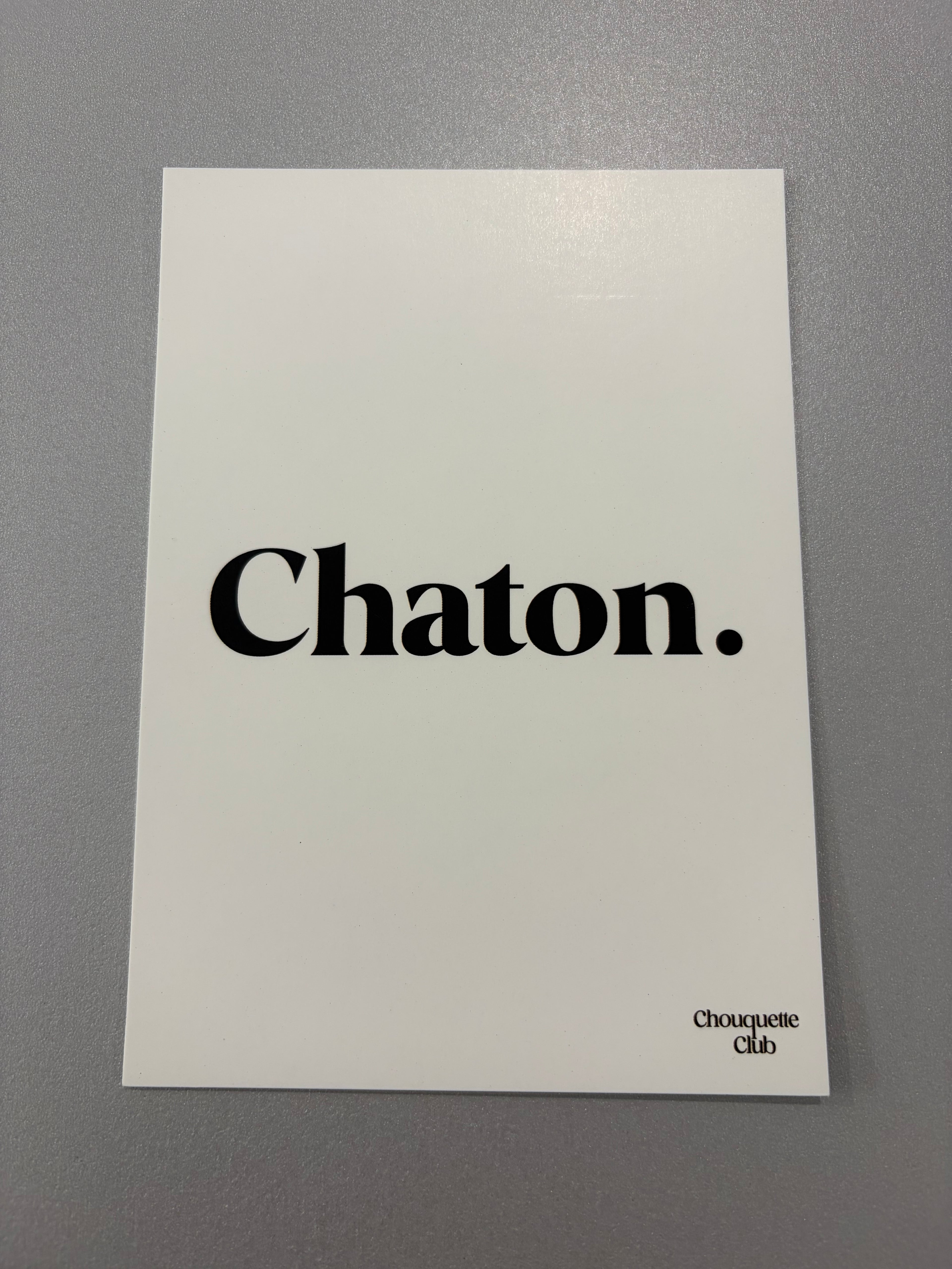 Carte de vœux « Chaton. »