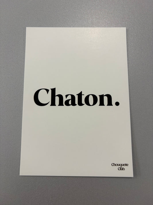 Carte de vœux « Chaton. »