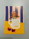Carte de vœux « Vase fleuri »