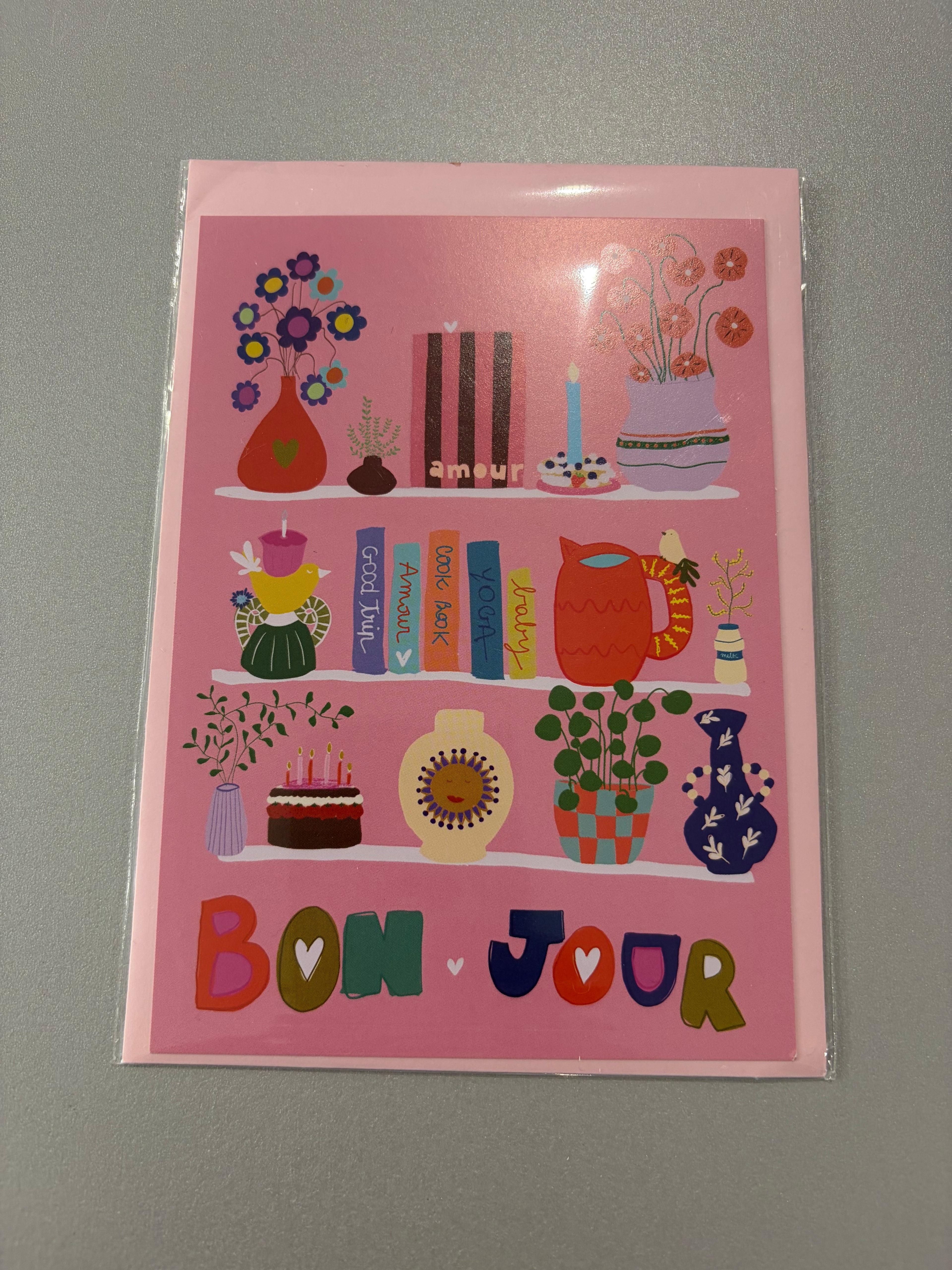 Carte de vœux « Bibliothèque »