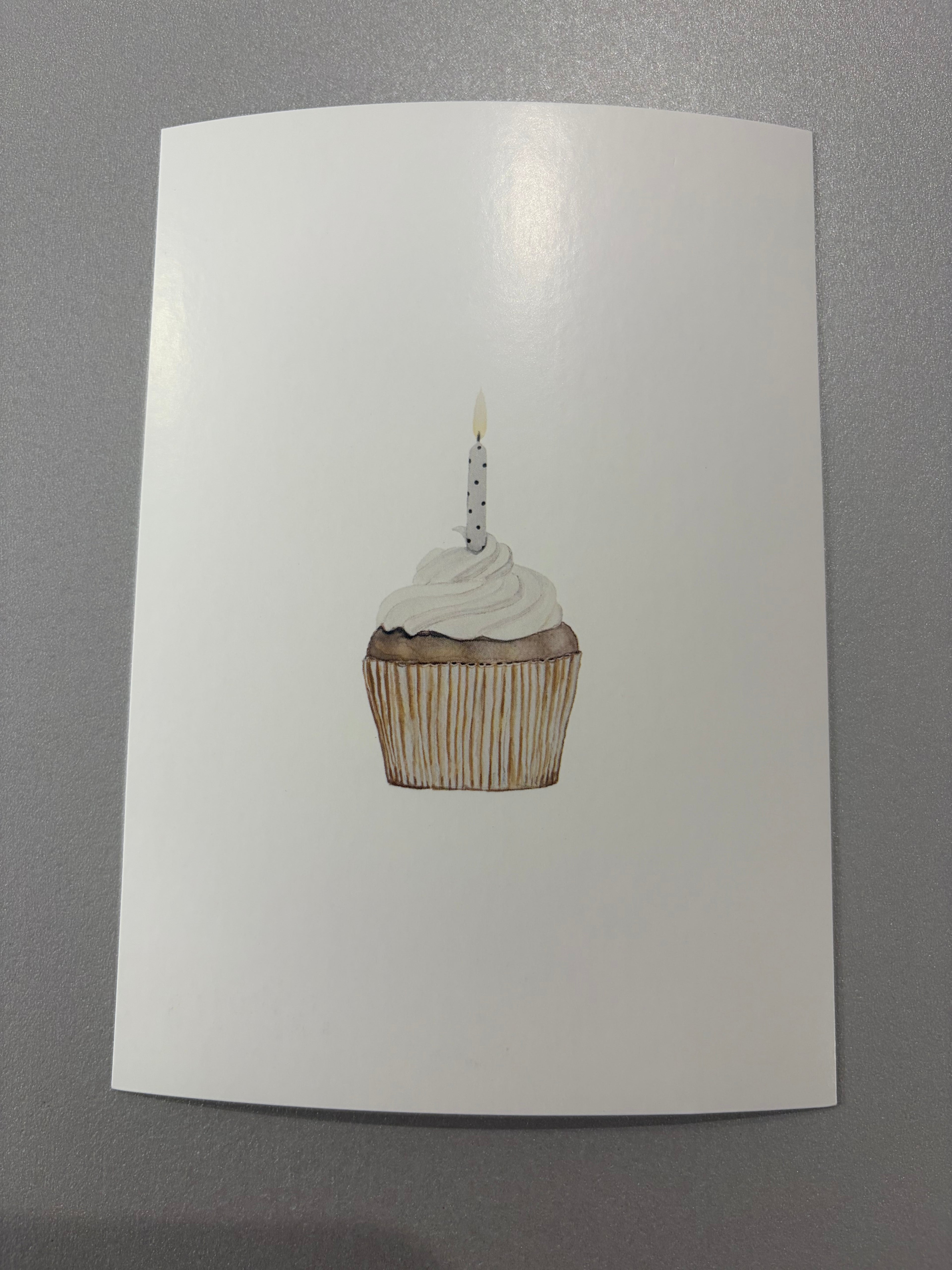Carte de vœux « Cupcake d’anniversaire »