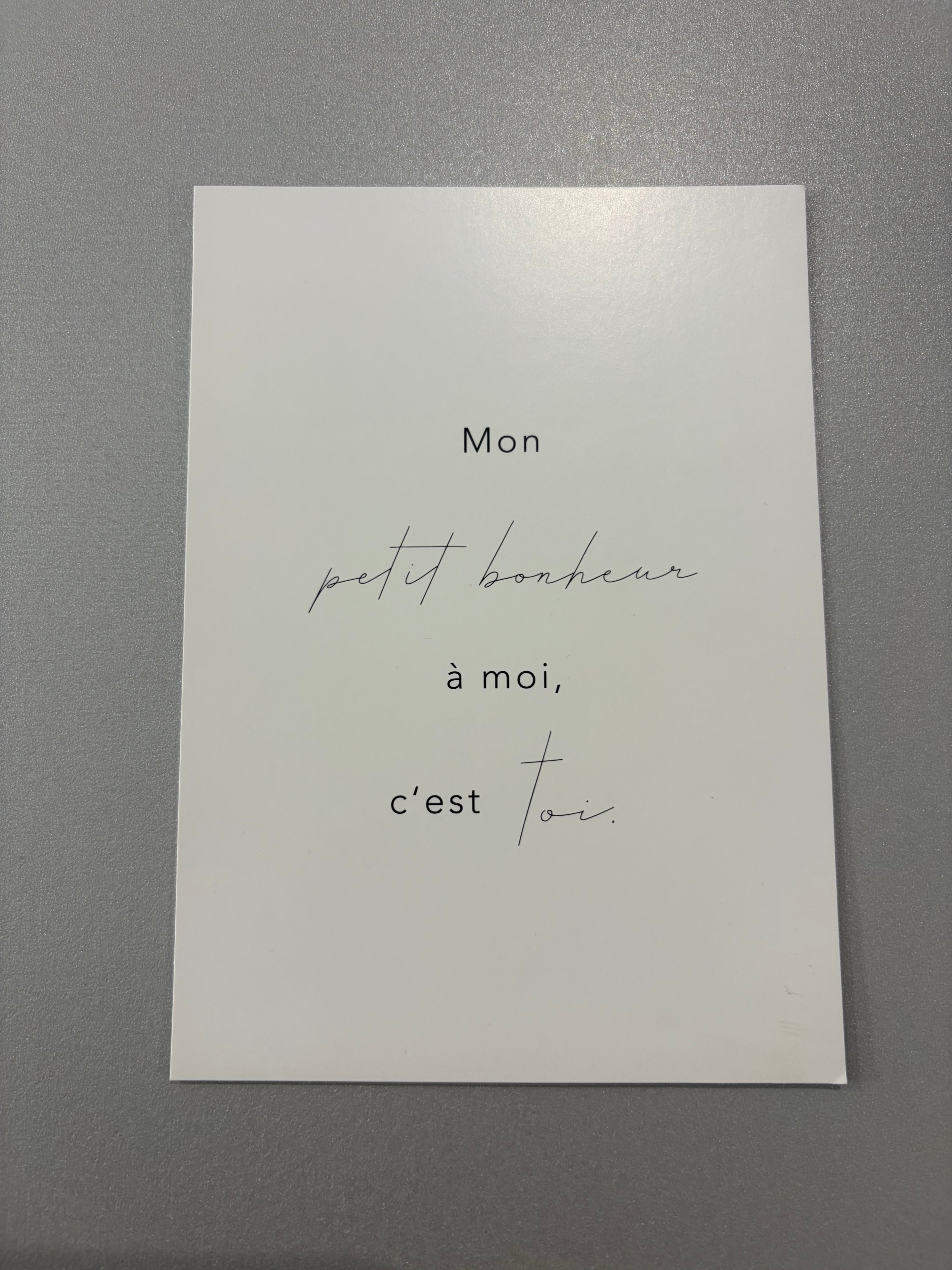 Carte de vœux « Mon petit bonheur à moi, c’est toi »