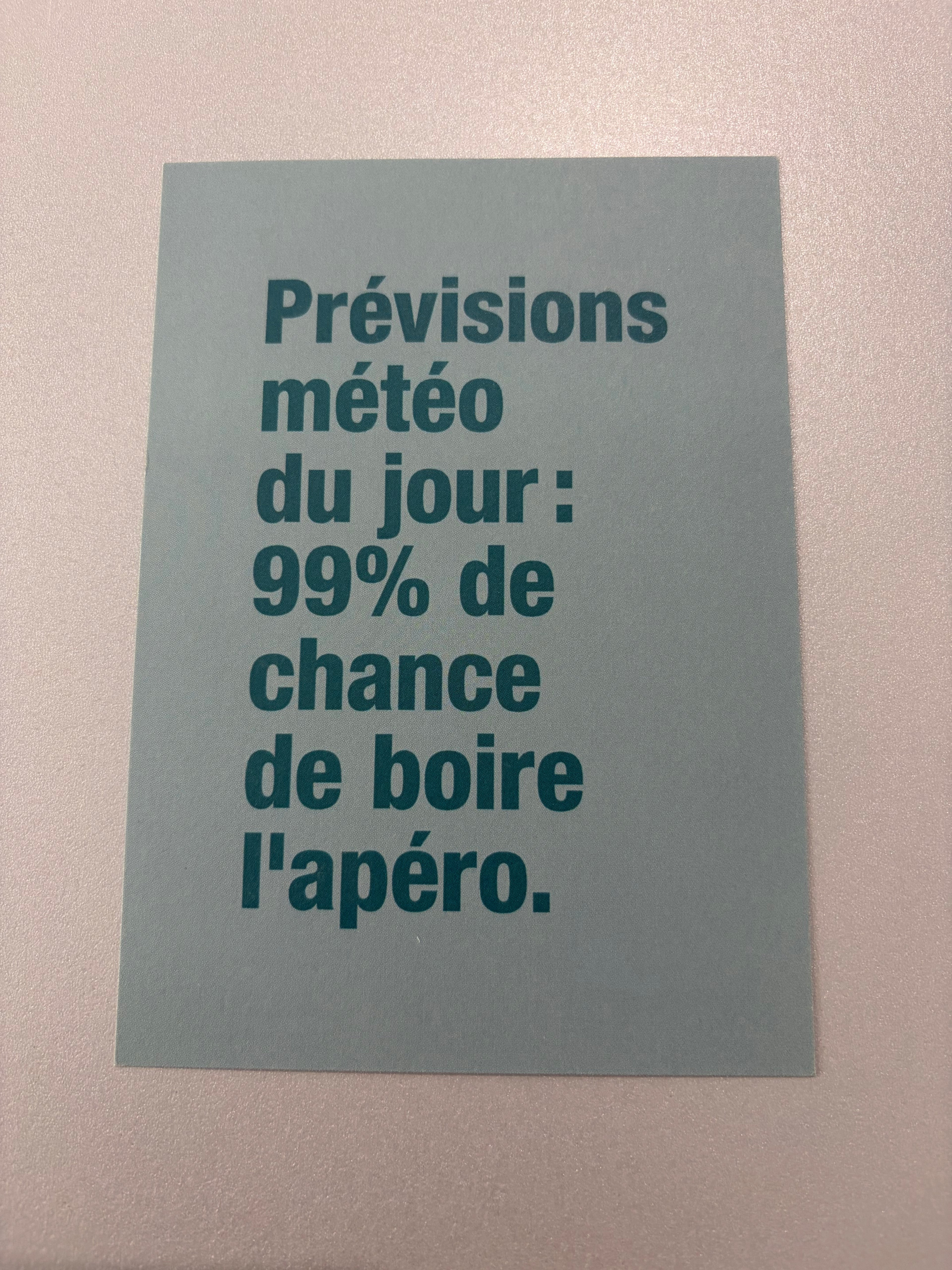 Carte de vœux « Prévision météo »