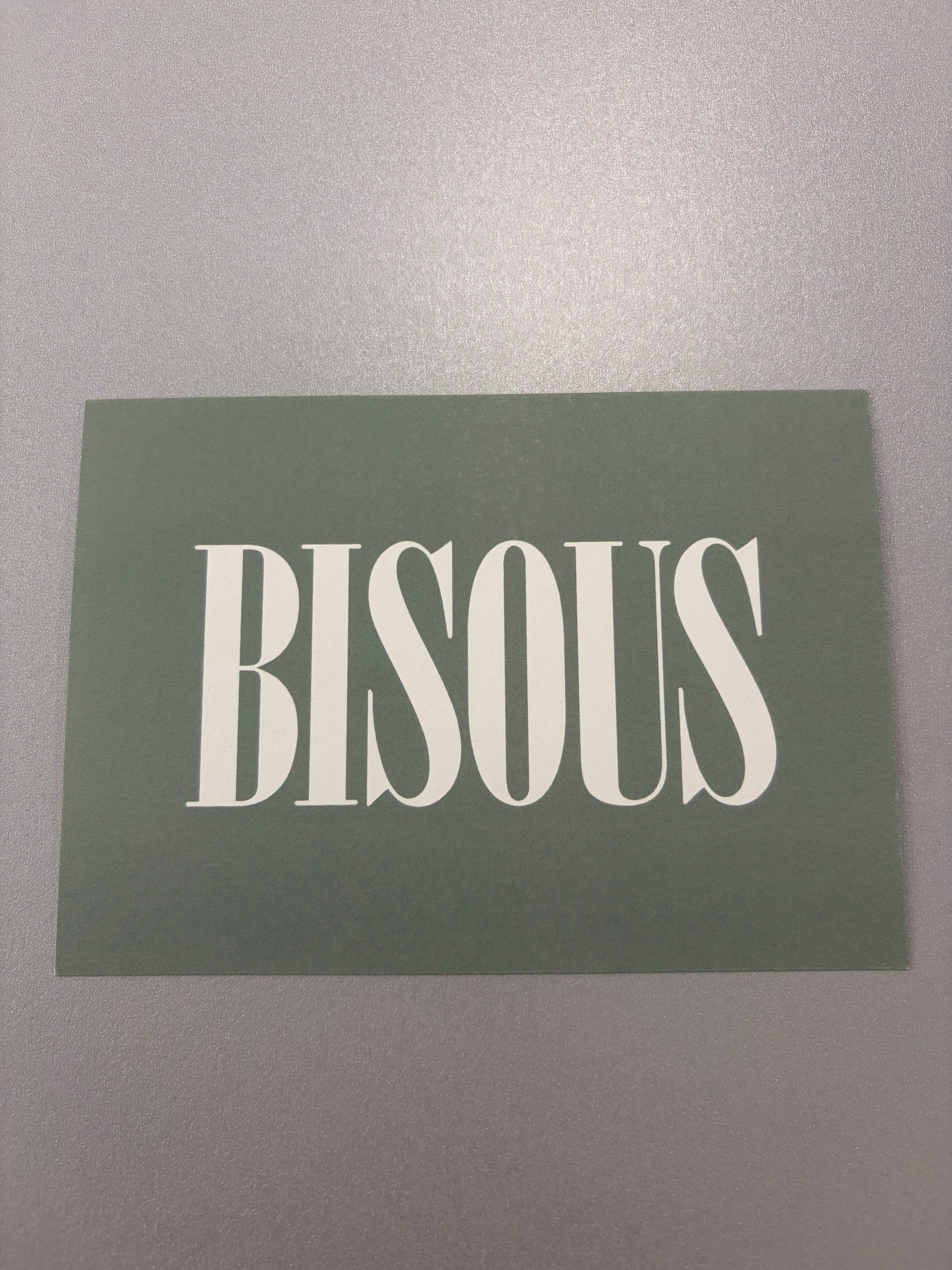 Carte de vœux « Bisous »