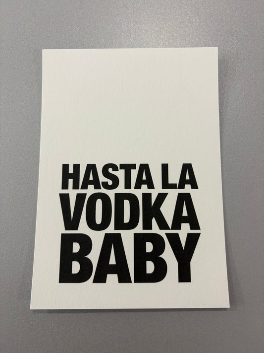 Carte de vœux « Hasta la vodka baby »