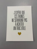 Carte de vœux « J’espère que ces tunes… »