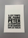 Carte de vœux « Il est temps de faire péter… »