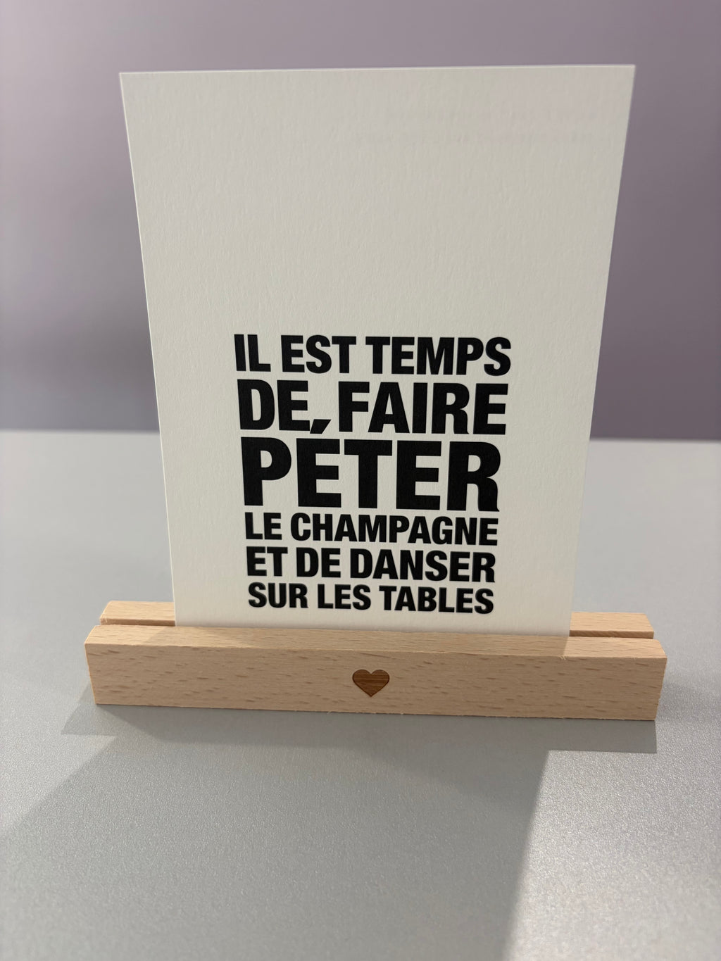 Porte-carte en bois