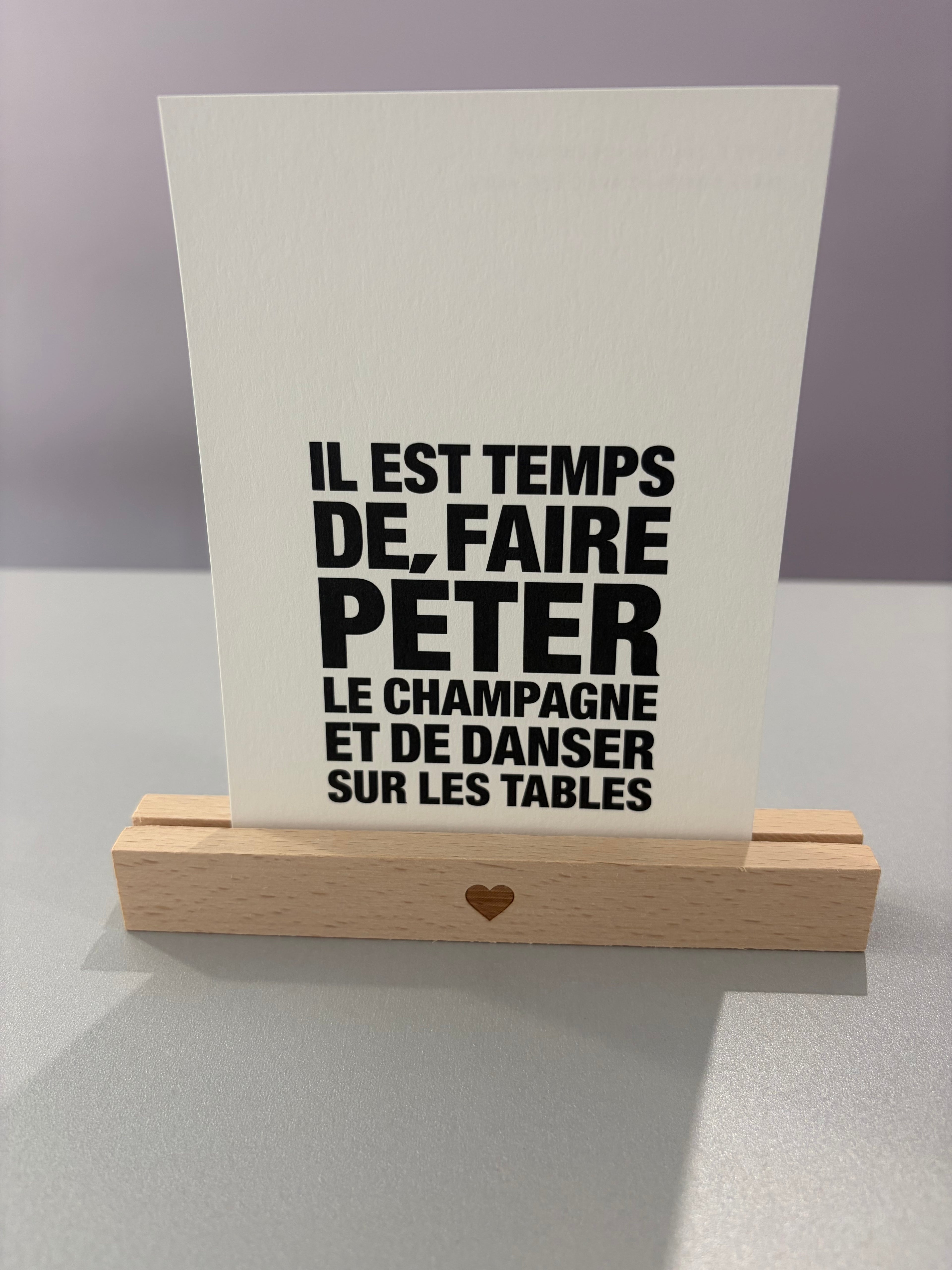Porte-carte en bois