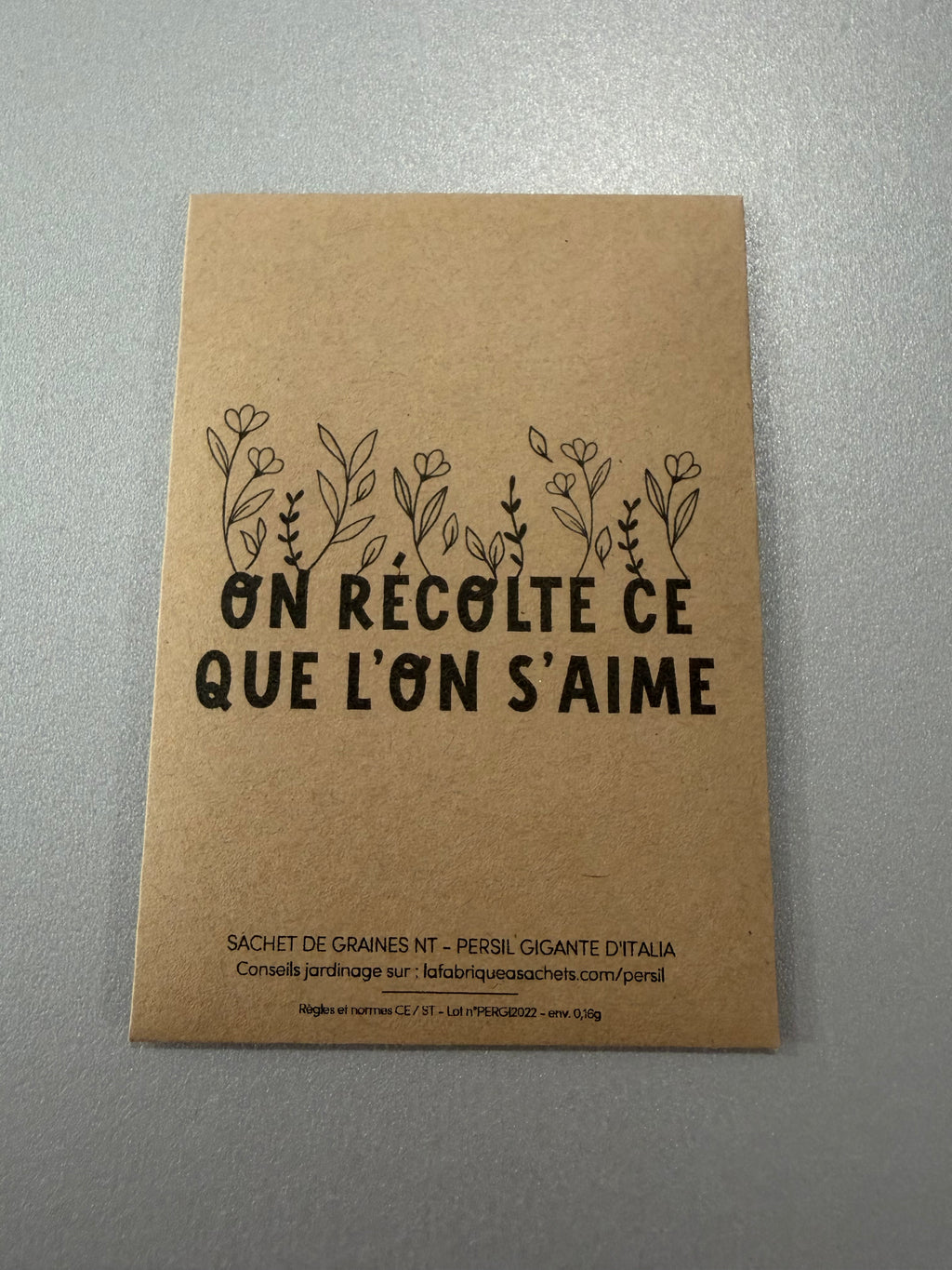 Sac de graines « La fabrique à sachets »