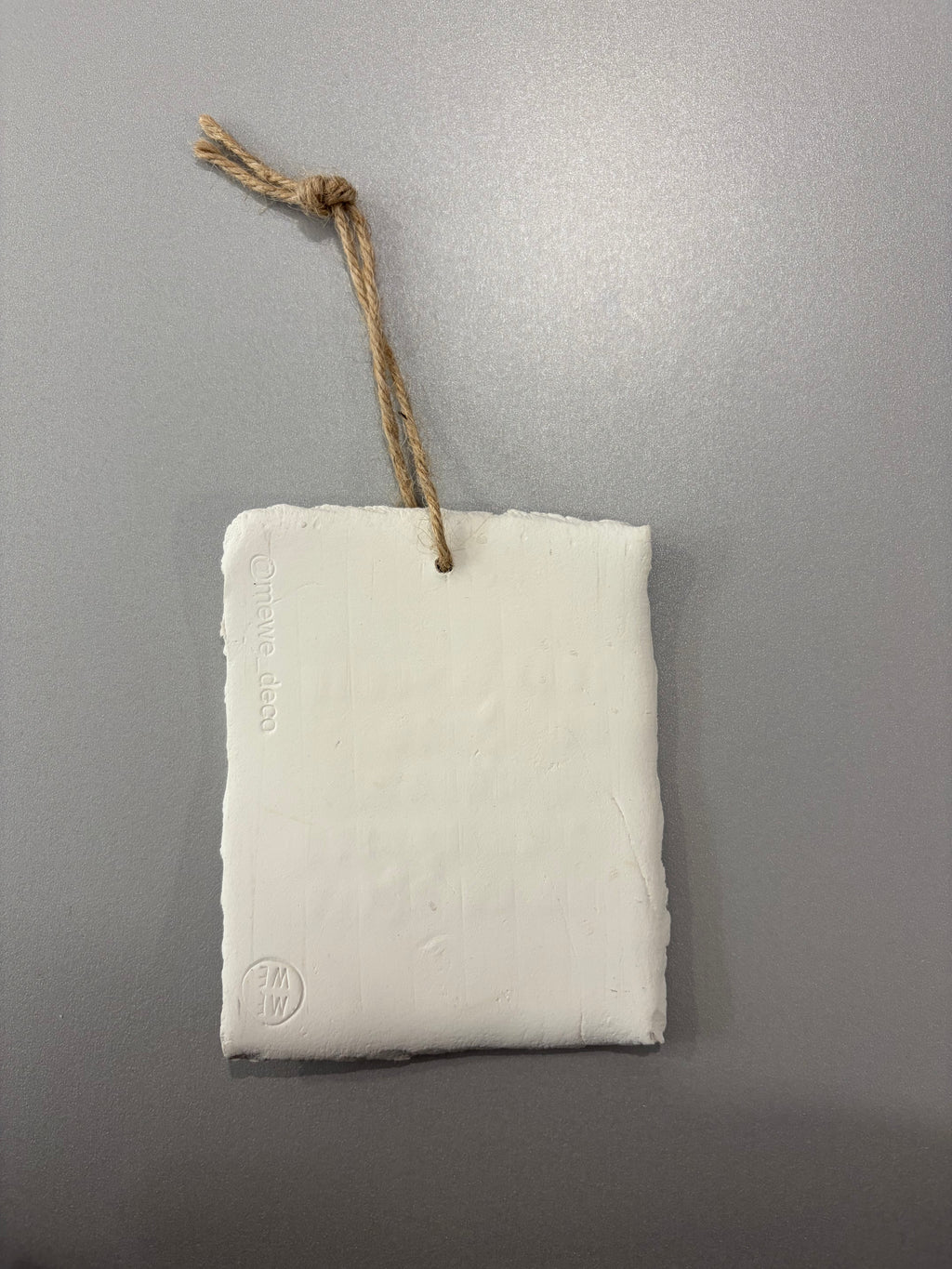 Plaque à message en argile M - à suspendre ou à poser - plusieurs phrases disponibles