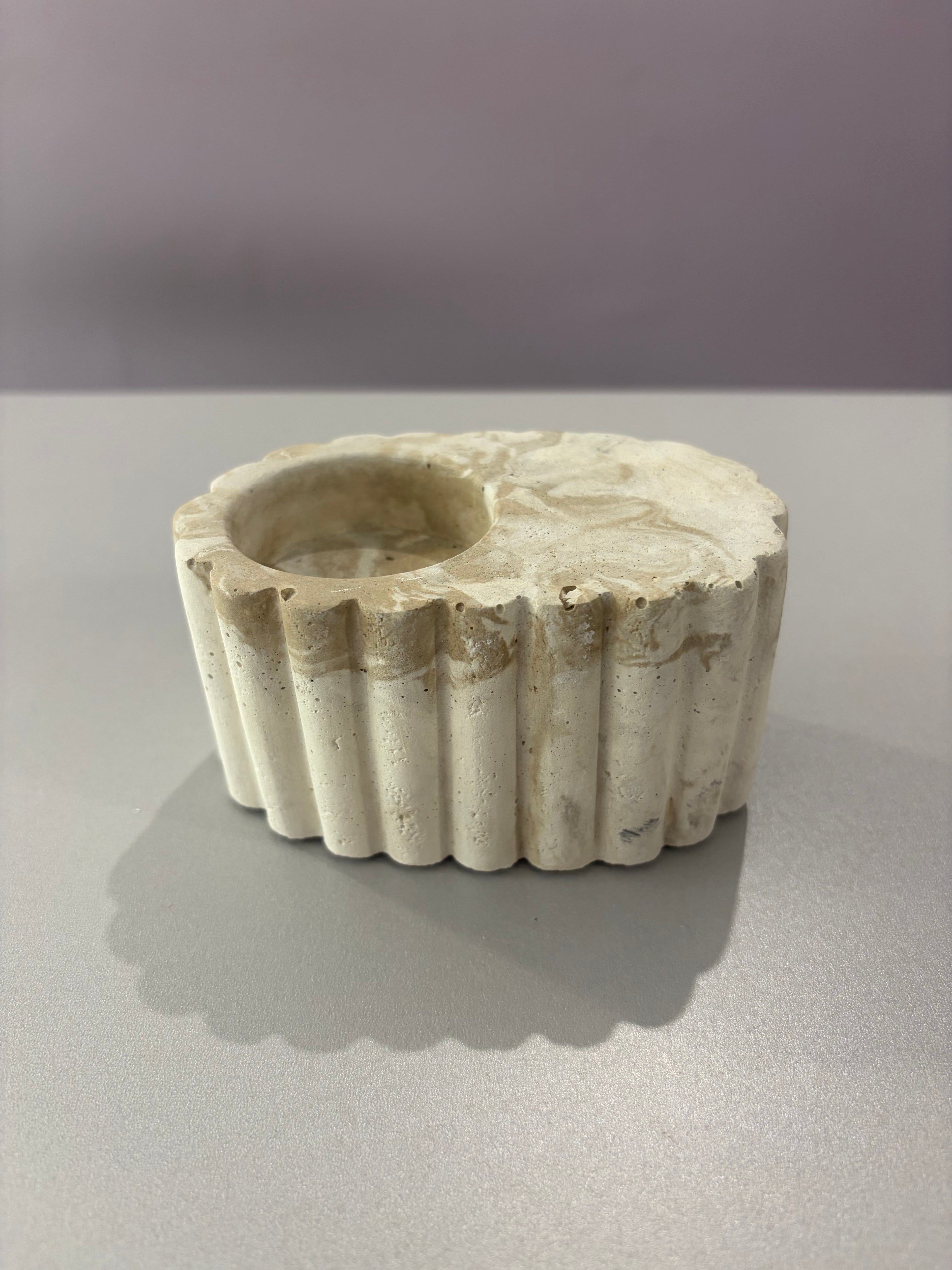 Bougeoir effet marbre