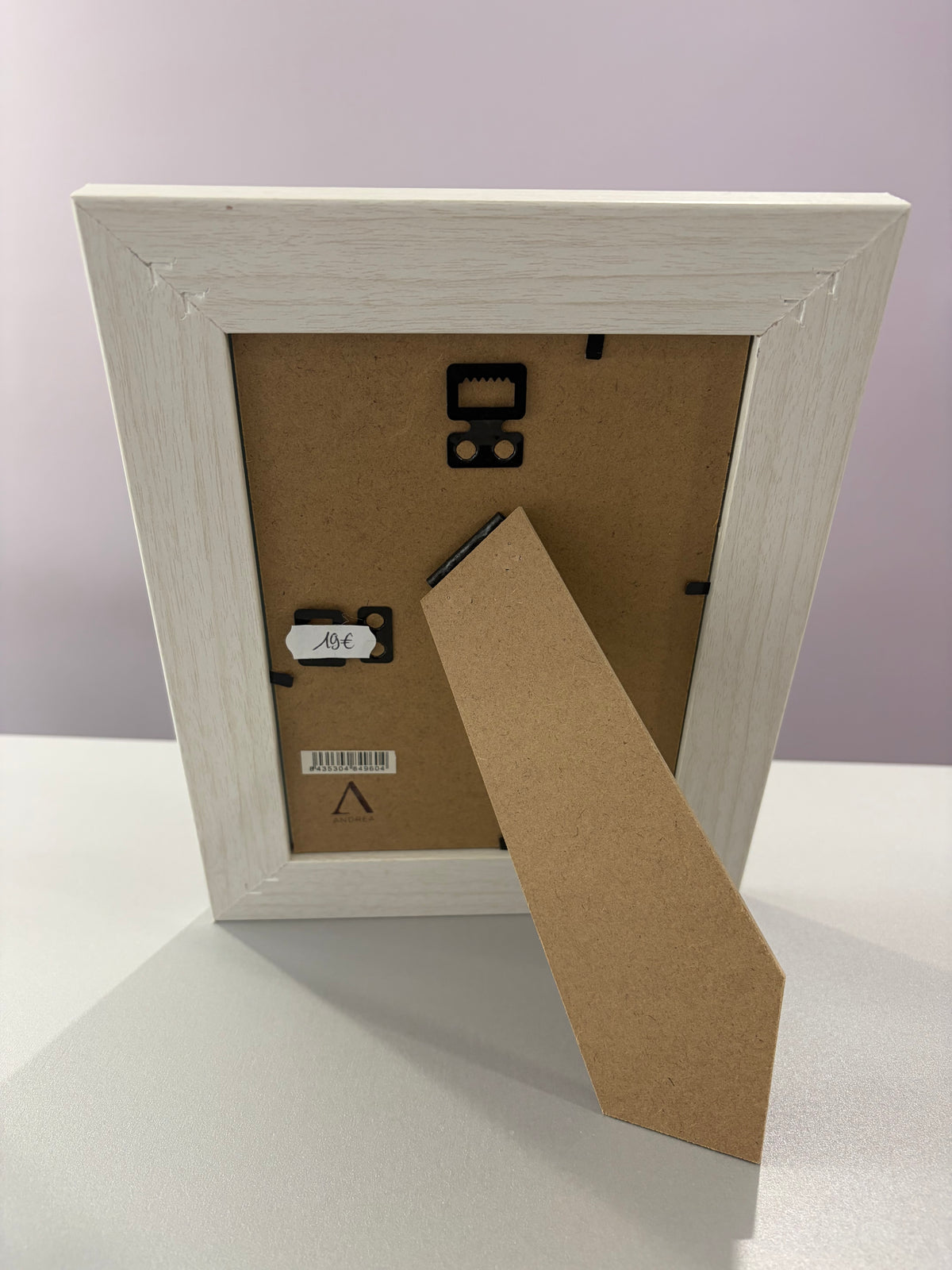 Cadre - Blanc et bois -13x18cm