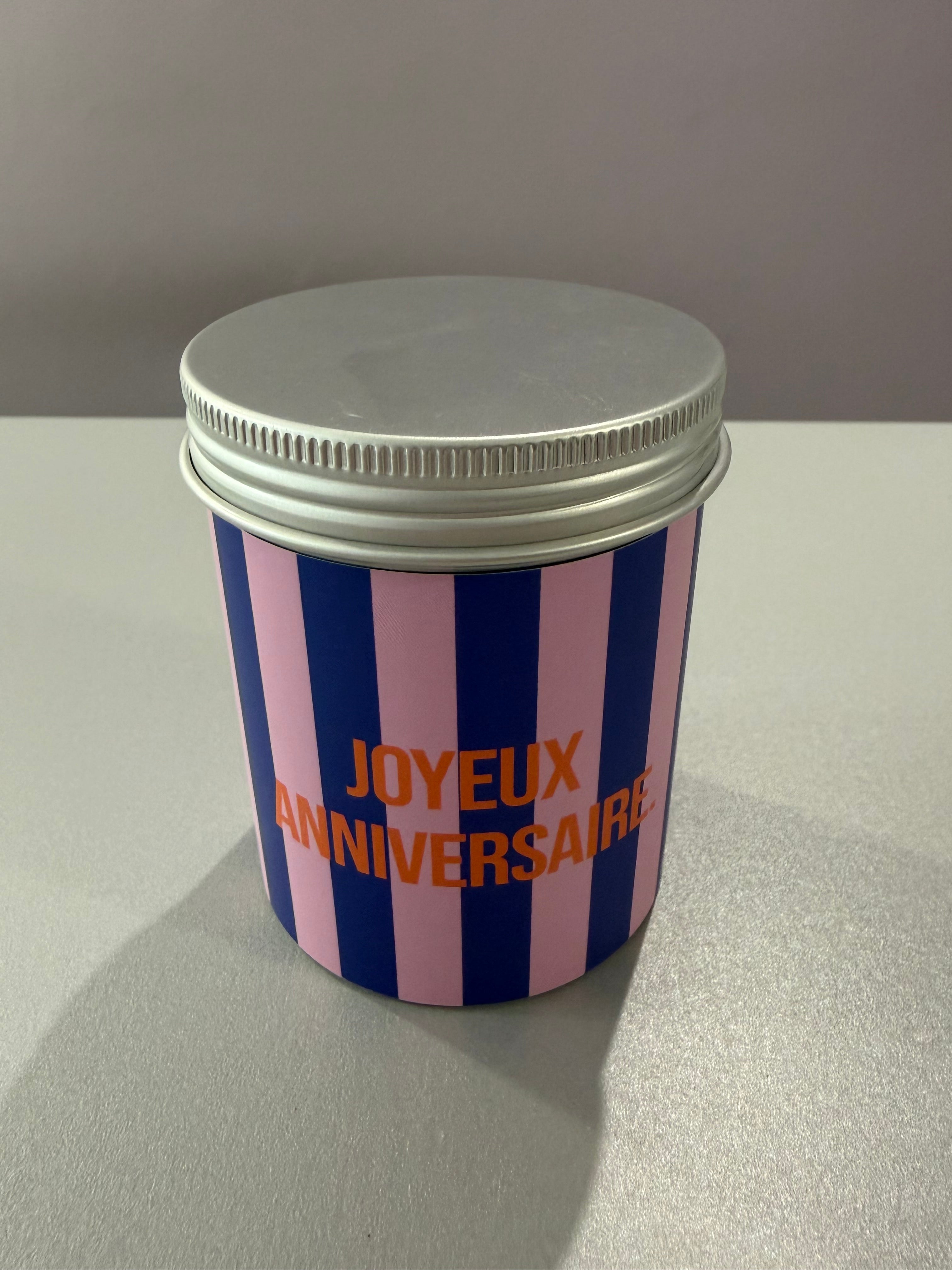 Bougie « Joyeux anniversaire »