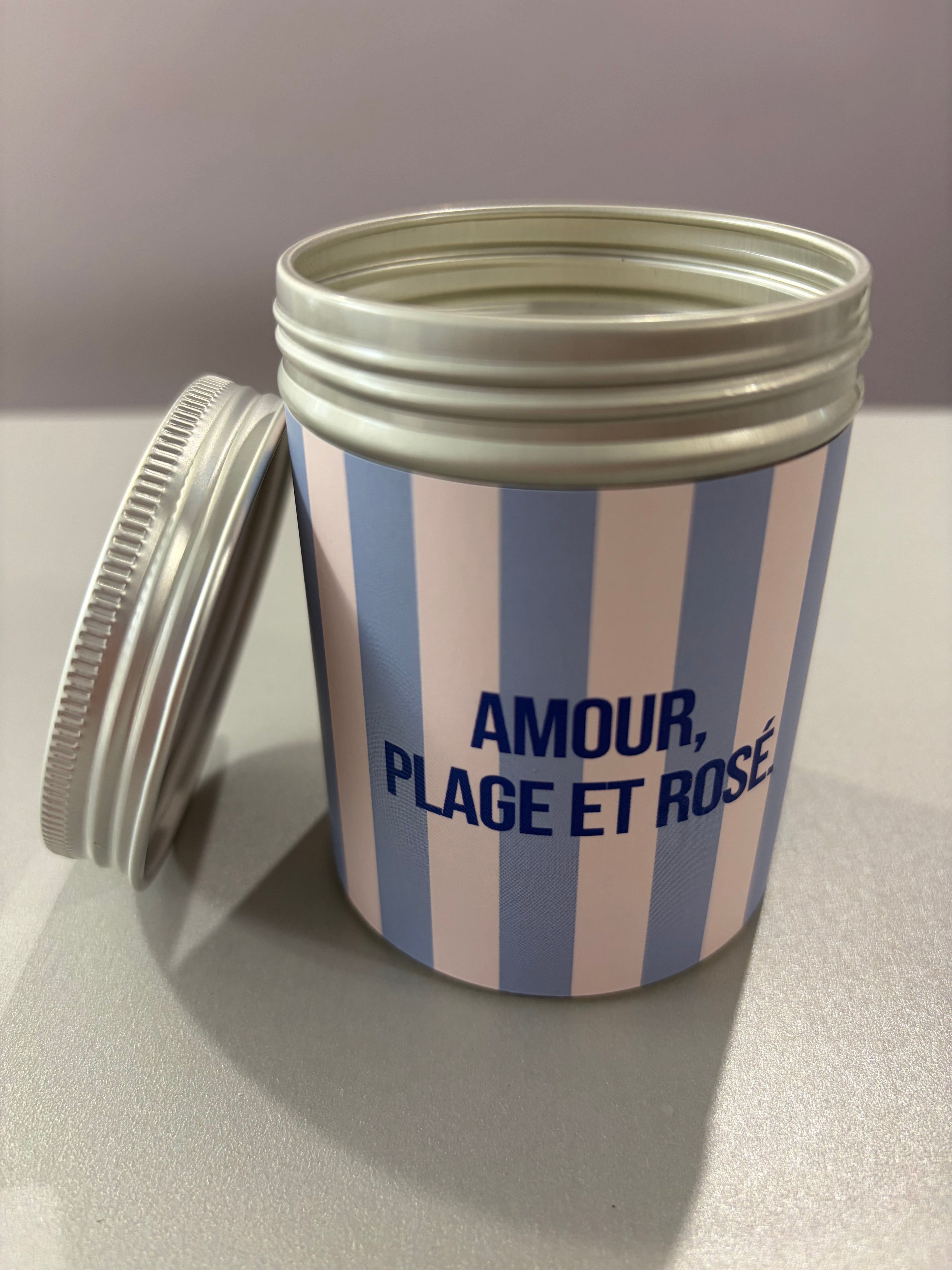 Bougie « Amour, plage et rosé »
